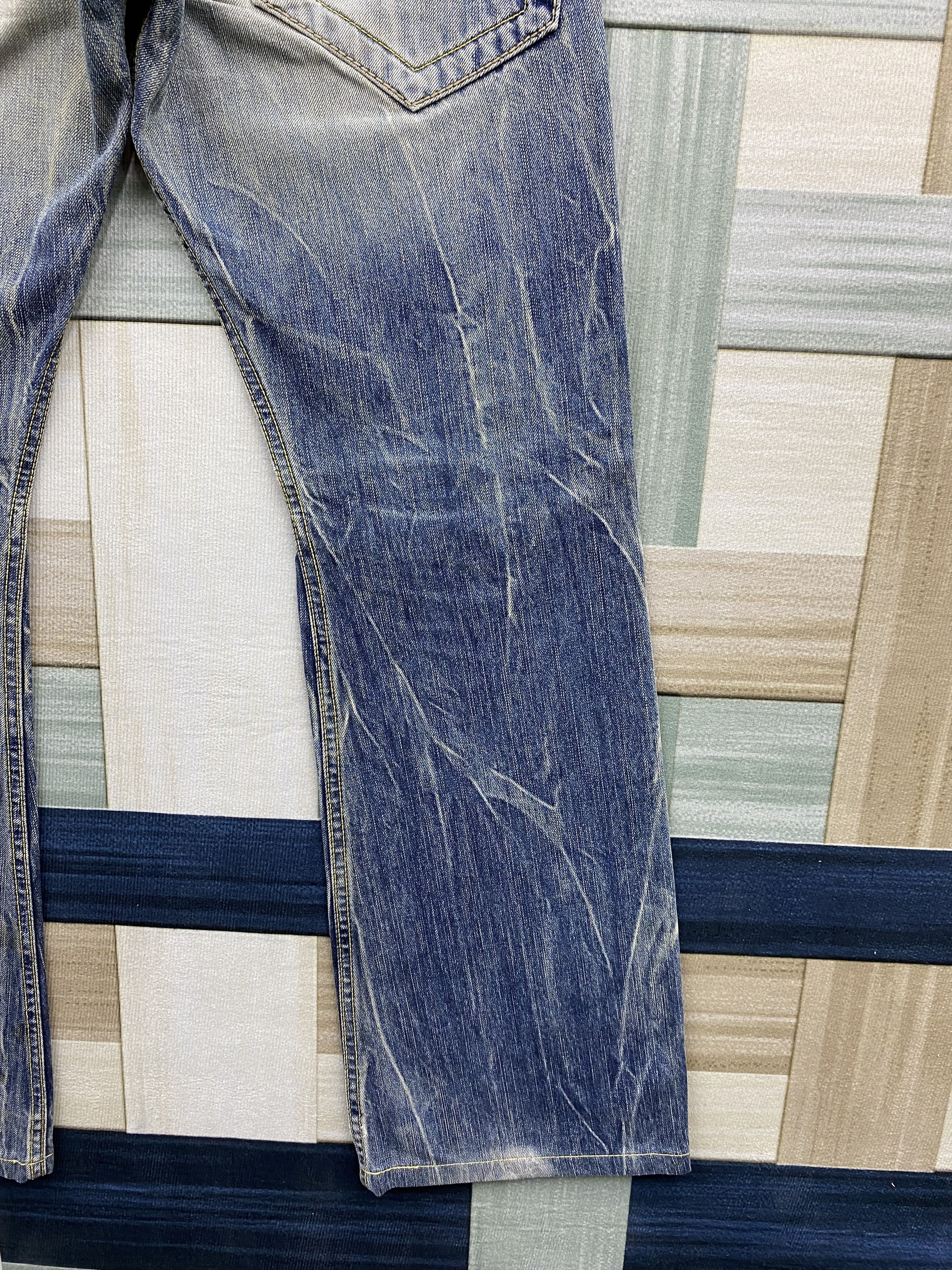 Japanese Brand Vintage Japanese Brand Blue Way Distress Denim Jean Size US 28 / EU 44 - 10 Thumbnail