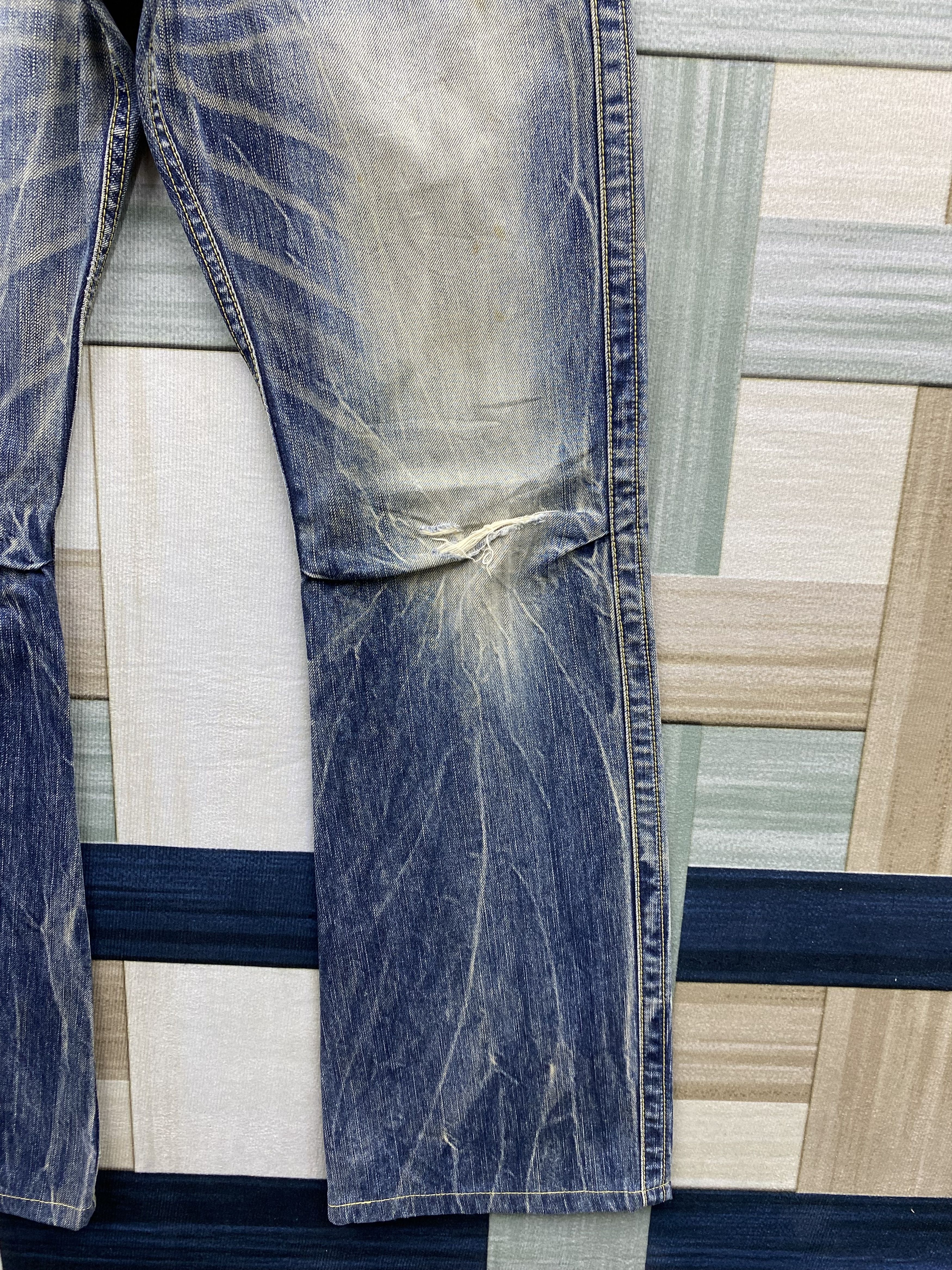 Japanese Brand Vintage Japanese Brand Blue Way Distress Denim Jean Size US 28 / EU 44 - 8 Thumbnail