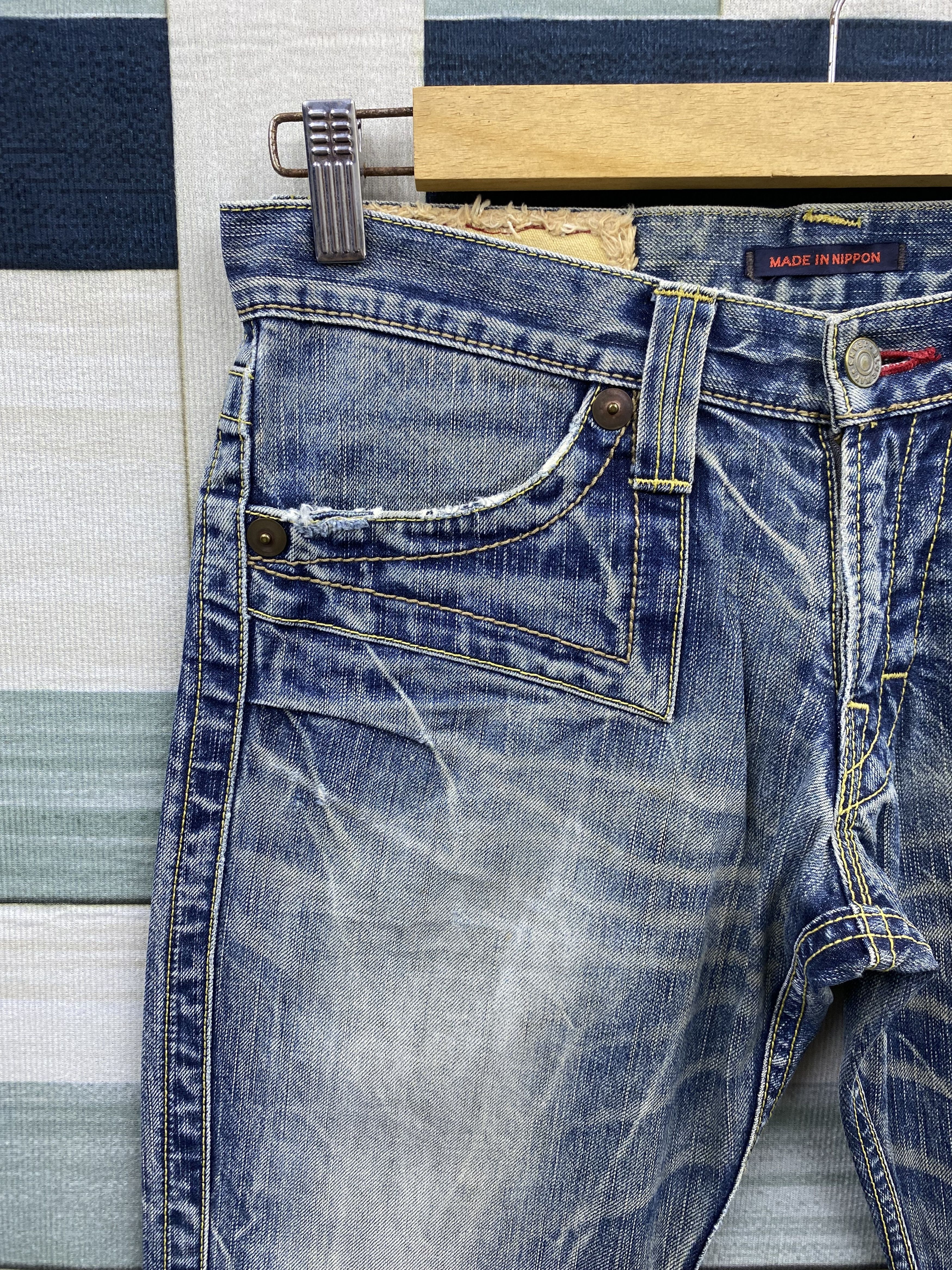 Japanese Brand Vintage Japanese Brand Blue Way Distress Denim Jean Size US 28 / EU 44 - 5 Thumbnail