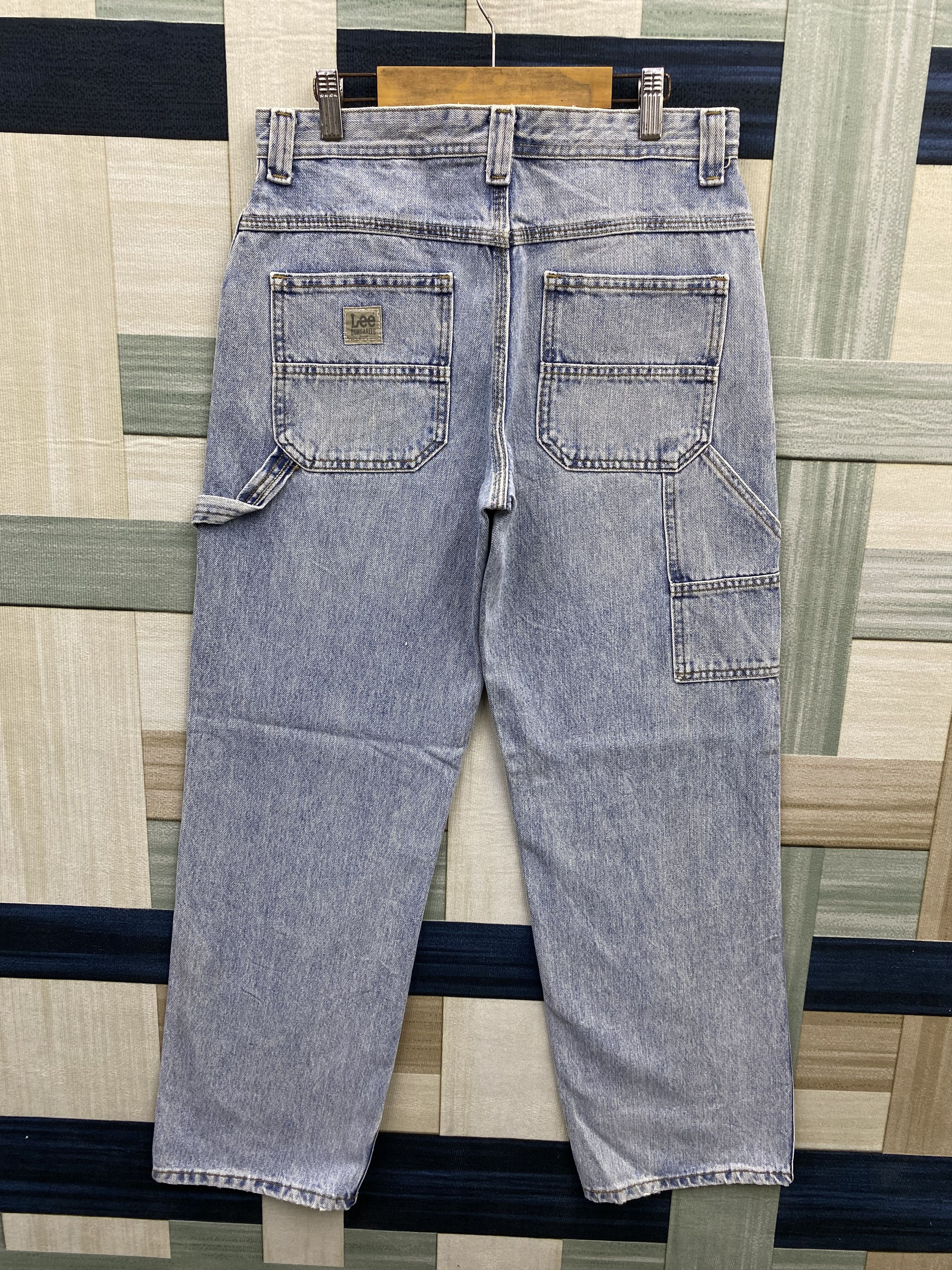 Lee Vintage Y2K Lee Dungarees Carpenter Denim Pant Size US 29 - 2 Thumbnail