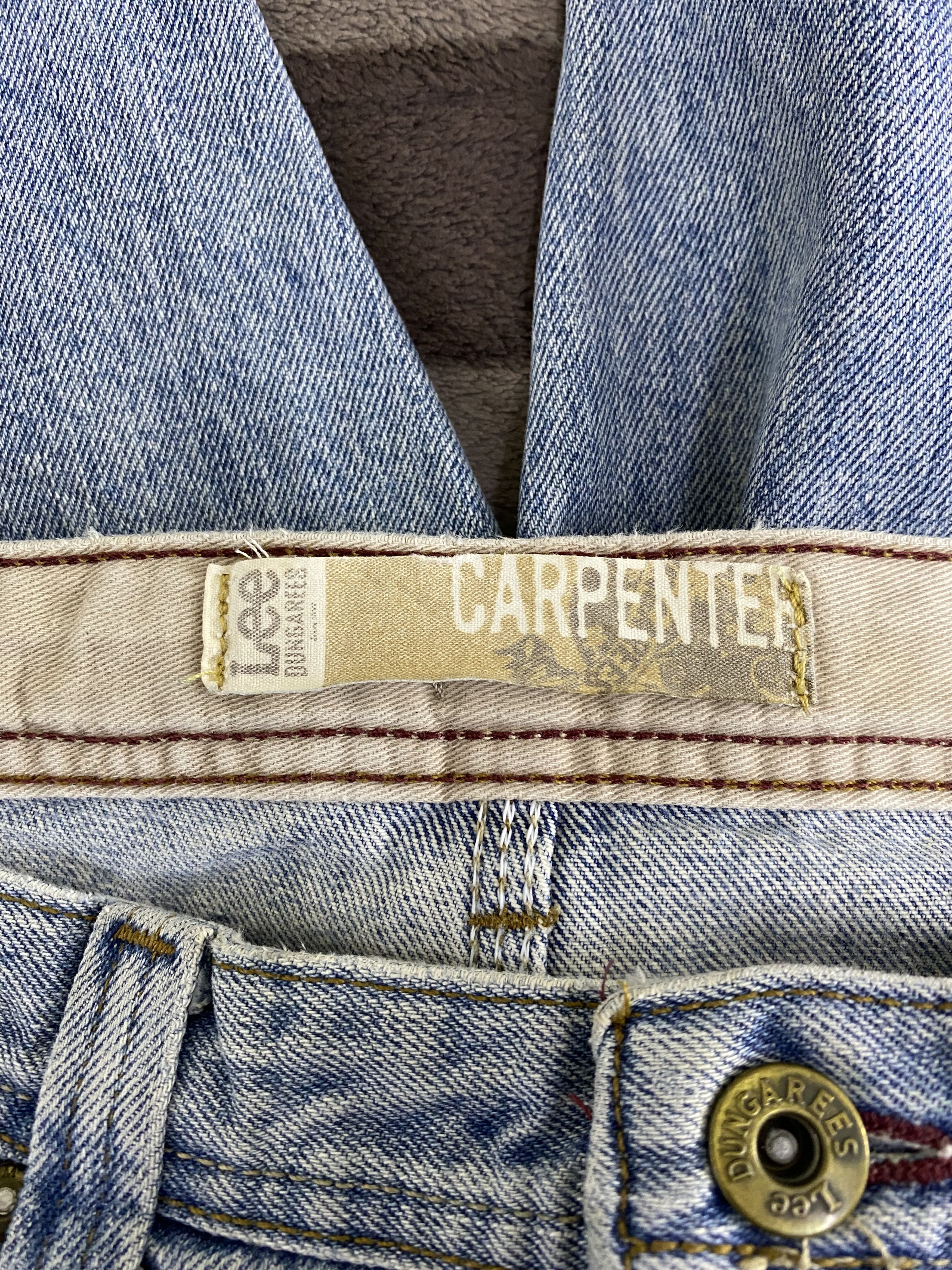 Lee Vintage Y2K Lee Dungarees Carpenter Denim Pant Size US 29 - 17 Thumbnail