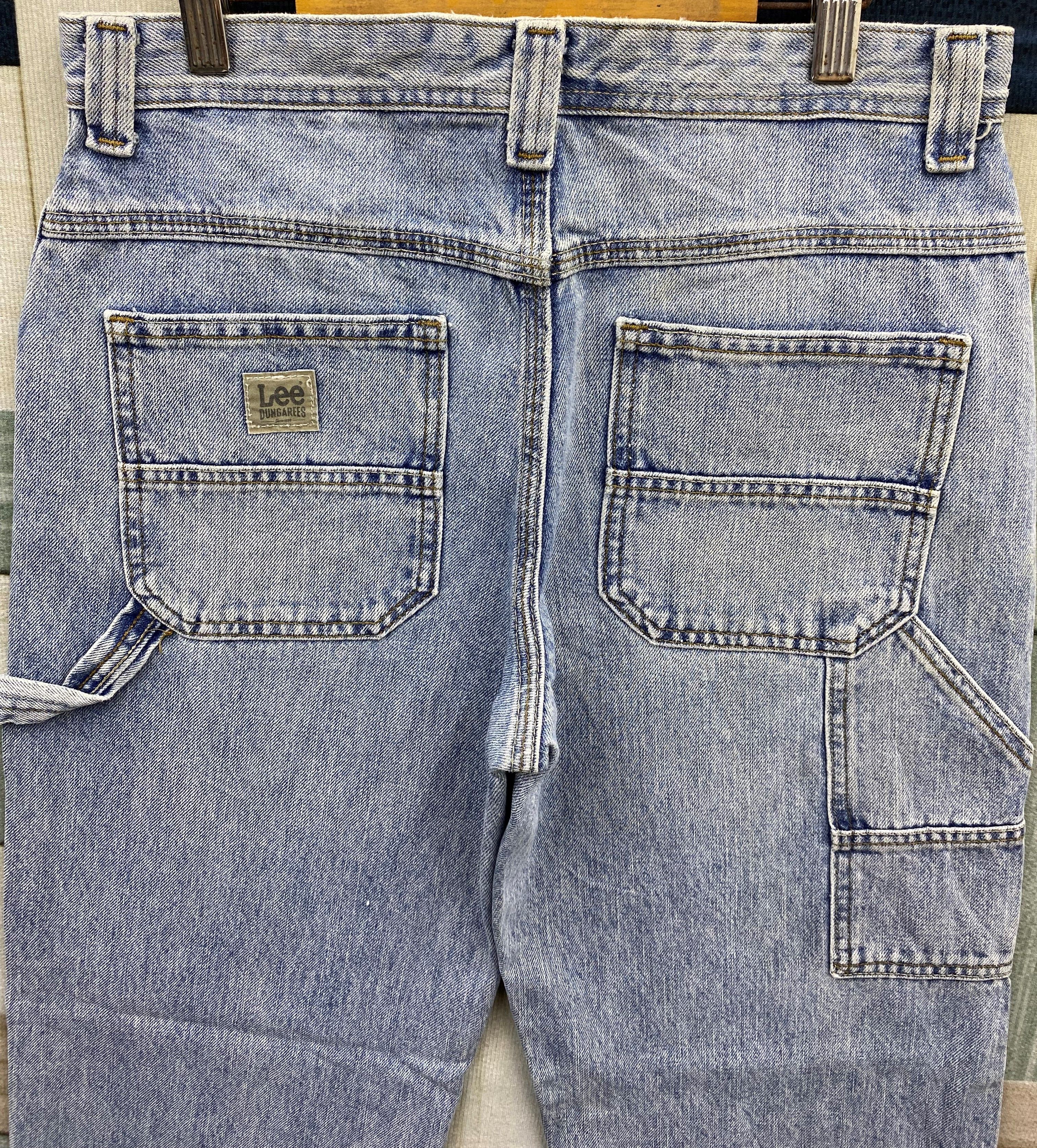 Lee Vintage Y2K Lee Dungarees Carpenter Denim Pant Size US 29 - 4 Thumbnail