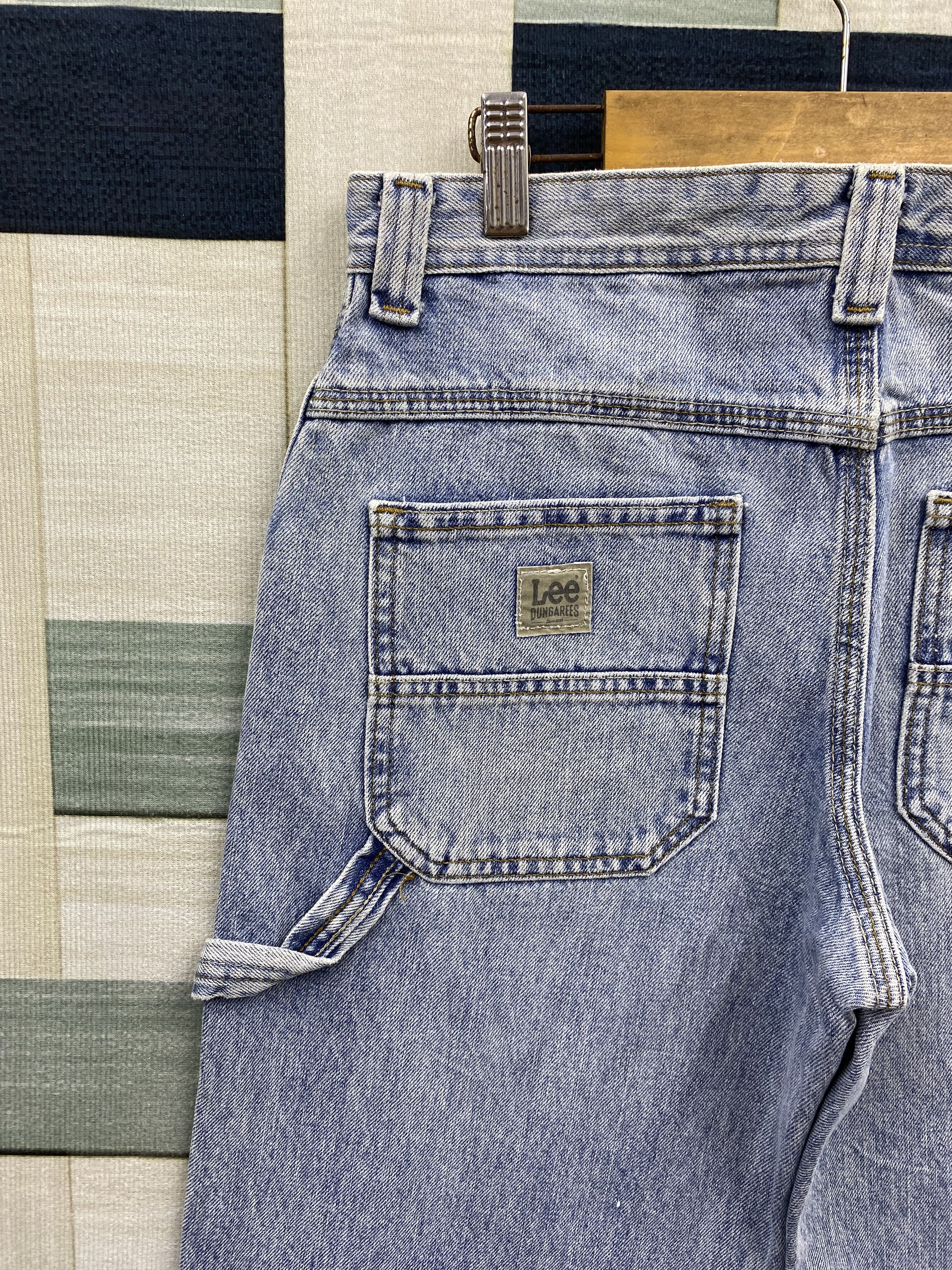 Lee Vintage Y2K Lee Dungarees Carpenter Denim Pant Size US 29 - 9 Thumbnail
