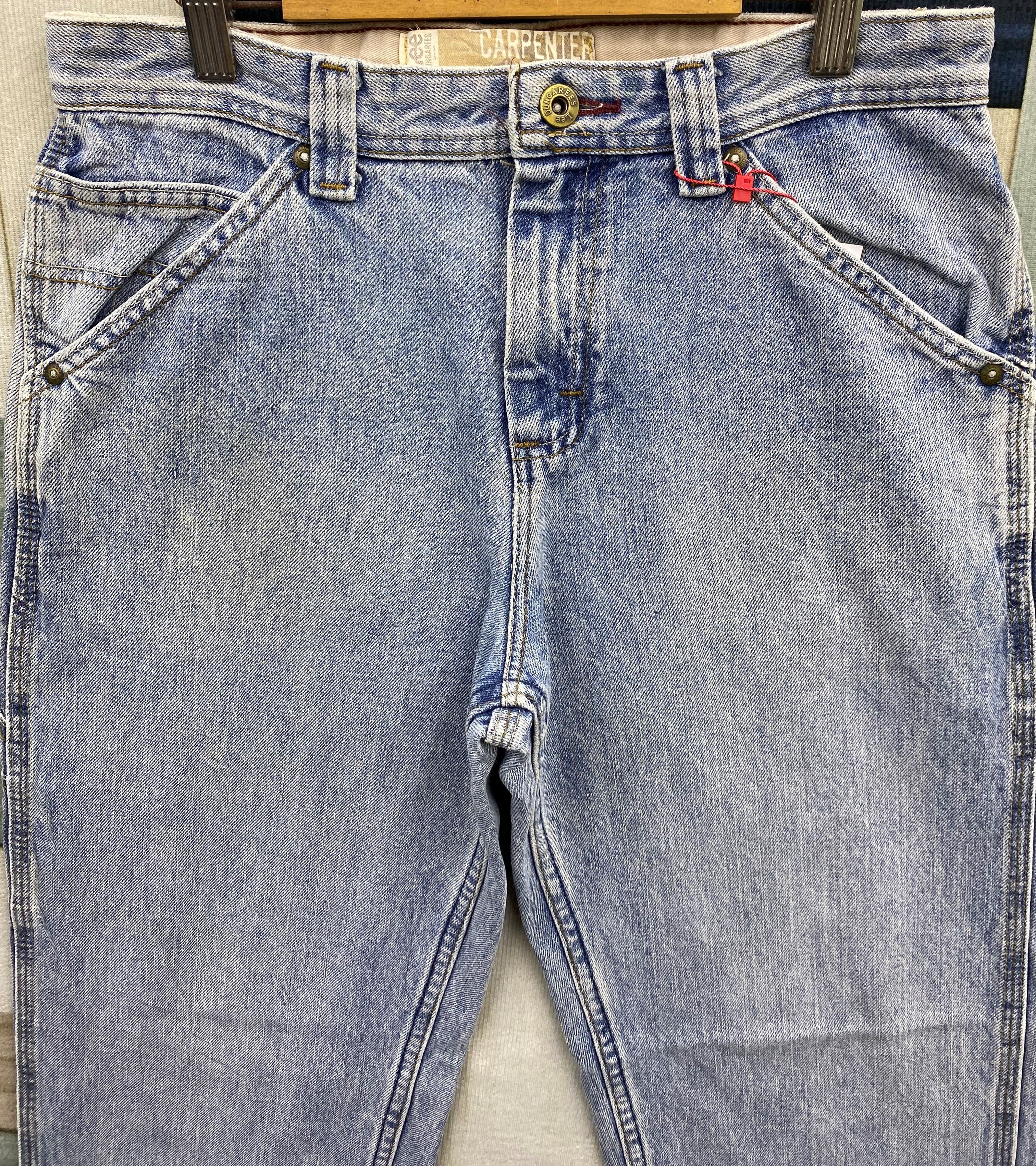 Lee Vintage Y2K Lee Dungarees Carpenter Denim Pant Size US 29 - 3 Thumbnail