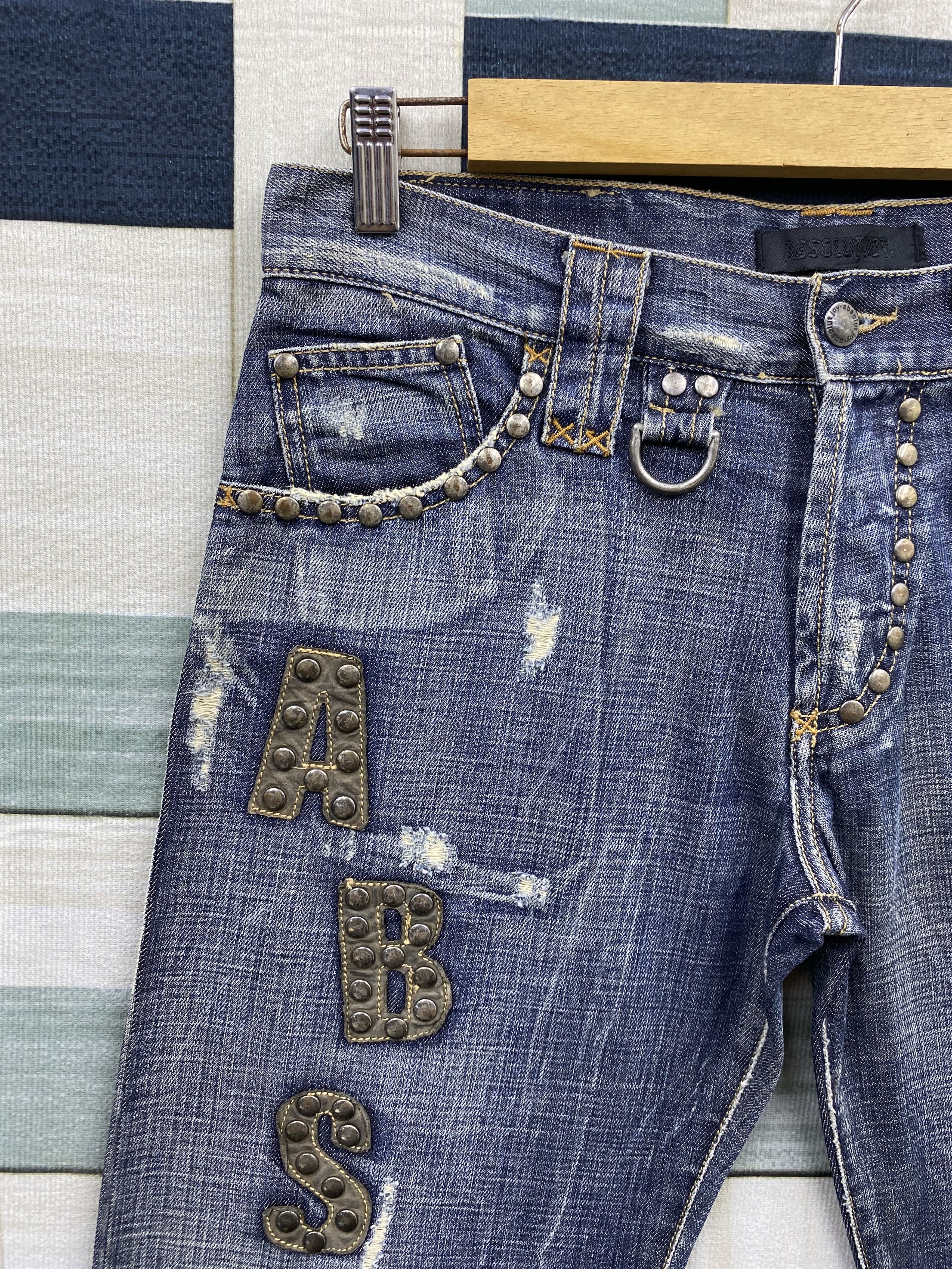 Absolut Joy Vintage Absolut Joy Patches Distress Style Denim Jean Size US 31 - 6 Thumbnail