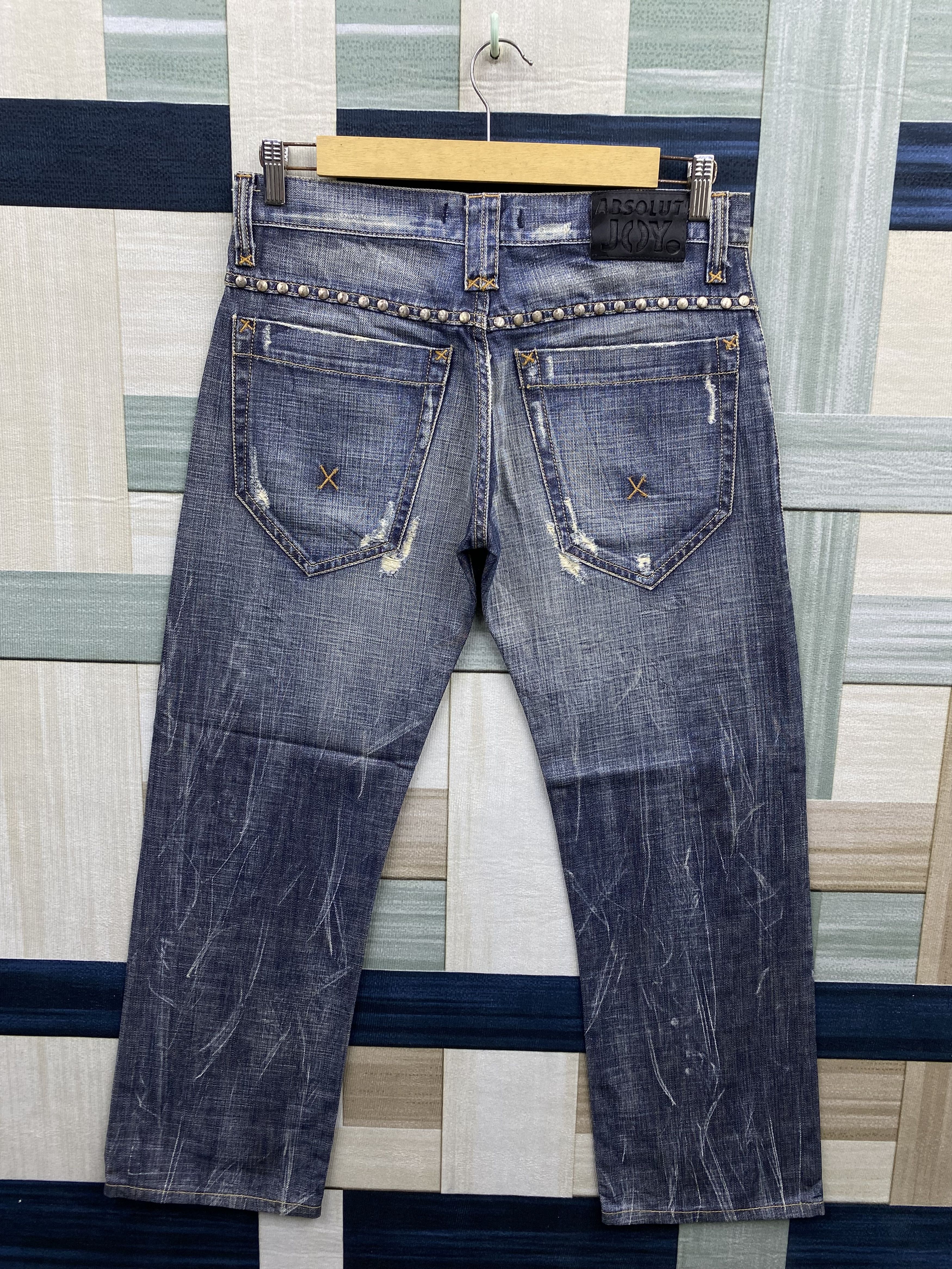 Absolut Joy Vintage Absolut Joy Patches Distress Style Denim Jean Size US 31 - 2 Thumbnail