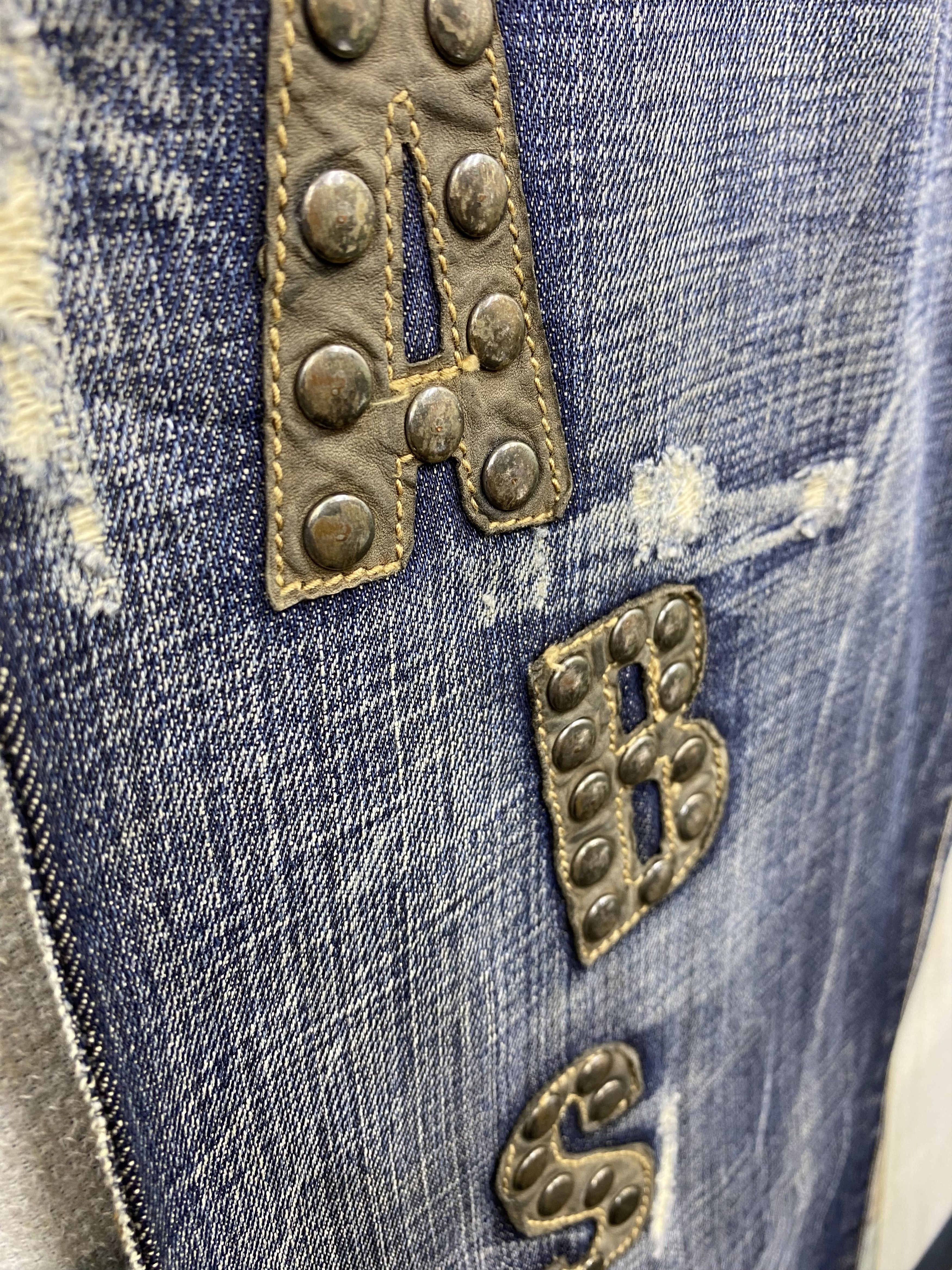 Absolut Joy Vintage Absolut Joy Patches Distress Style Denim Jean Size US 31 - 14 Thumbnail