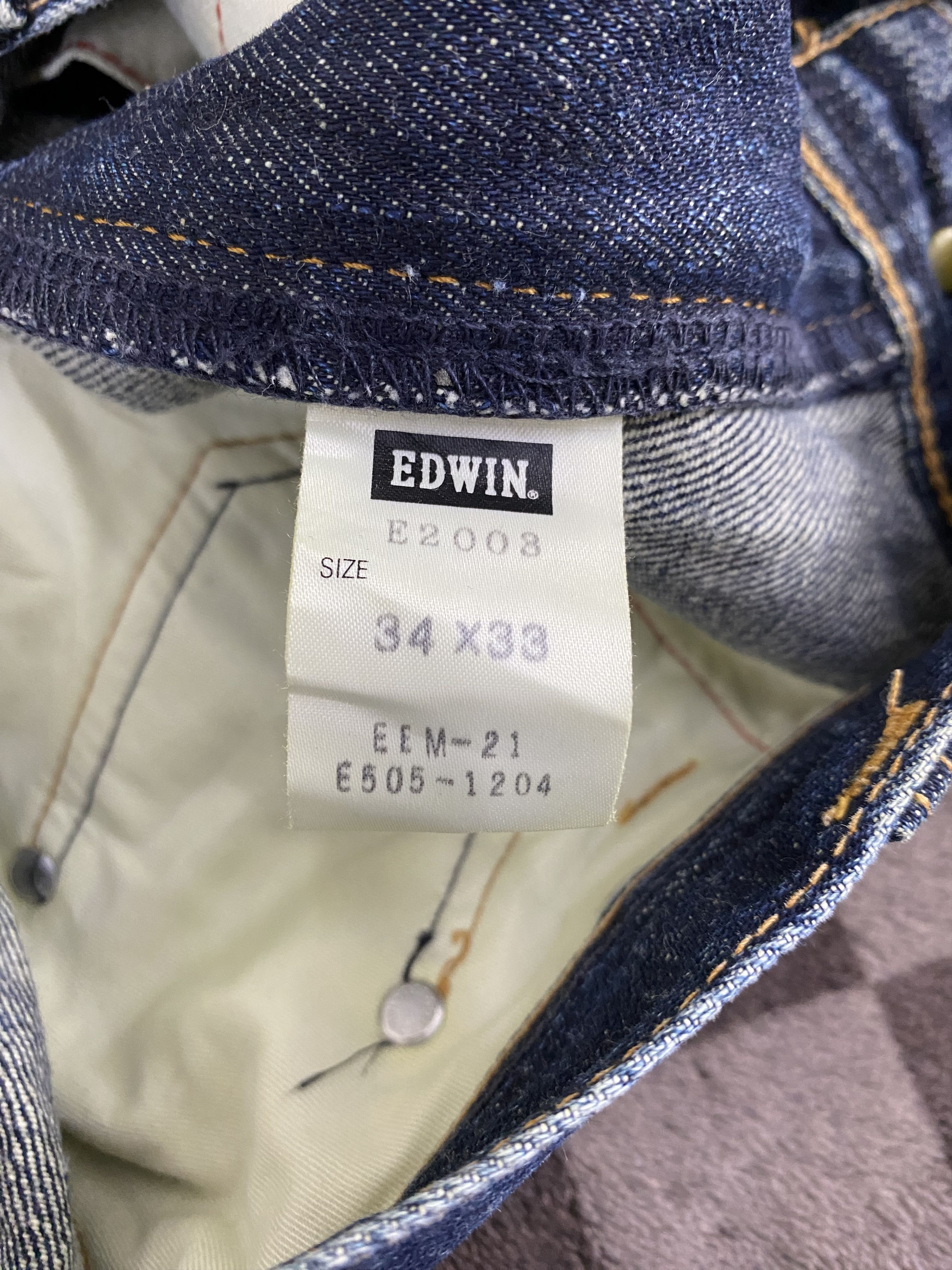 Edwin Japanese Brand Edwin E Function Denim Jean Pant Size US 33 - 20 Thumbnail