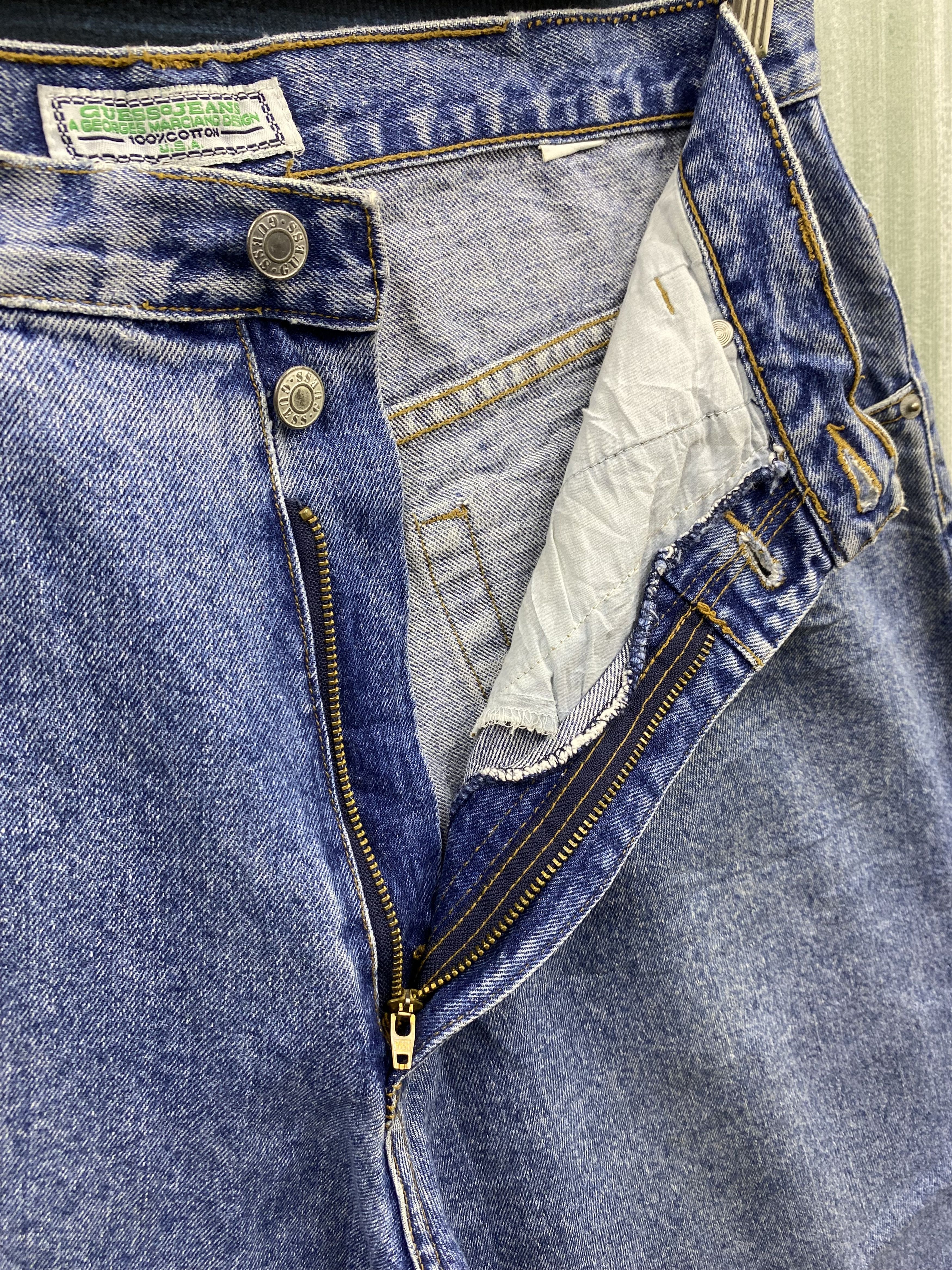 Guess Vintage Guess by Georges Marciano Baggy Denim Jean Size US 33 - 14 Thumbnail