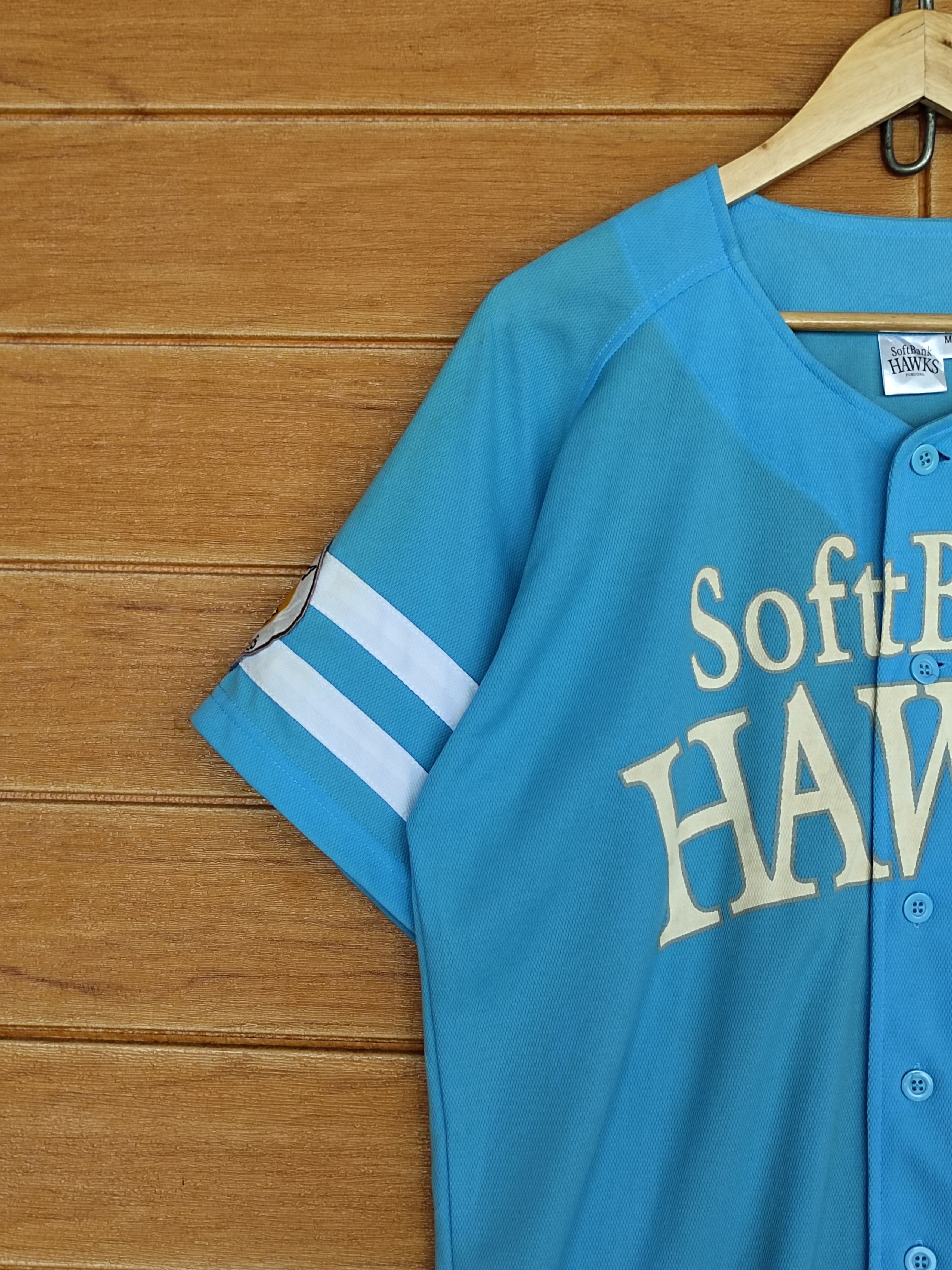 MLB Vintage Fukuoka Softbank Hawks Jersey Size US L / EU 52-54 / 3 - 8 Thumbnail