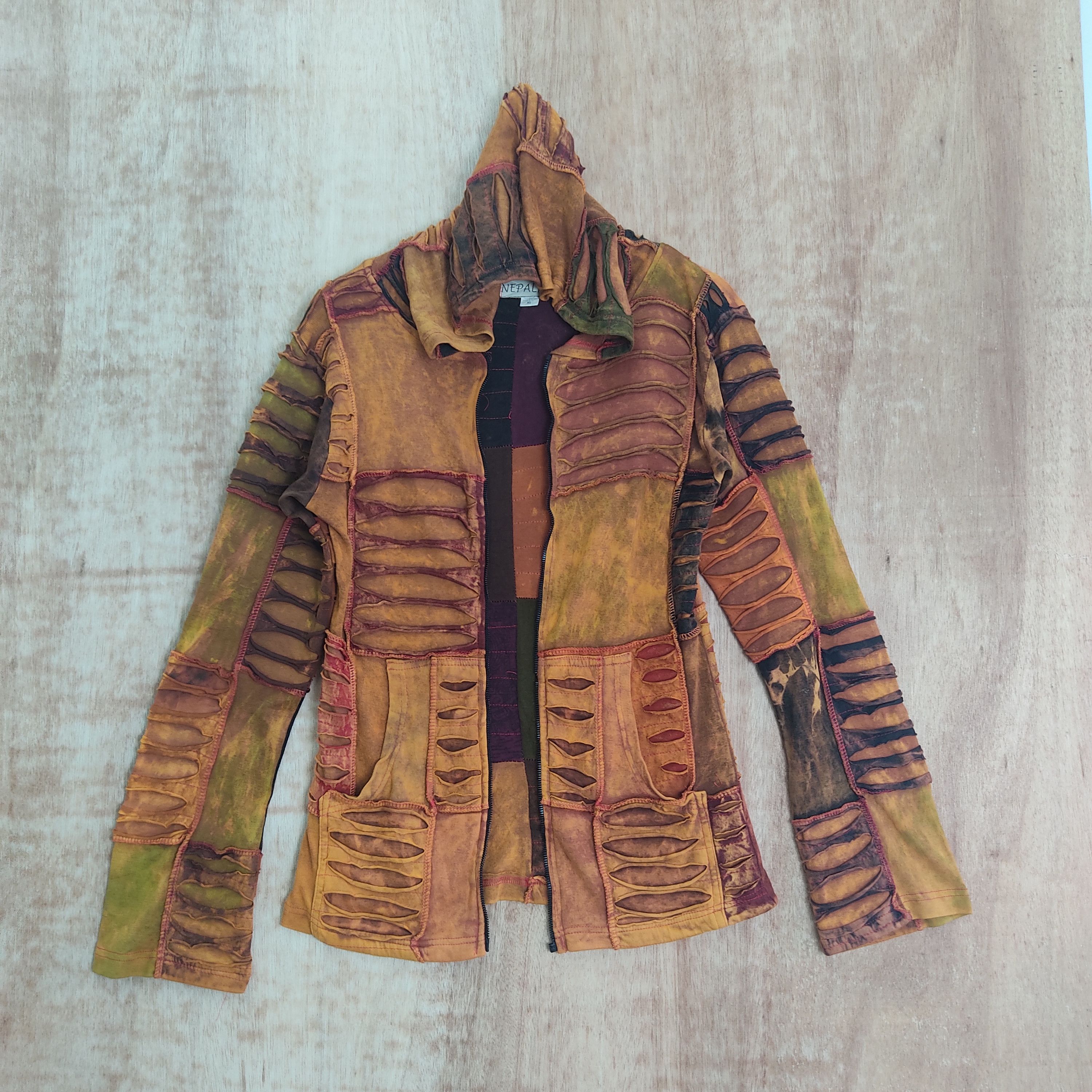 Other Very Rare Patchwork Distressed Colourful Tie Dye Hoodie Size US S / EU 44-46 / 1 - 1 Thumbnail