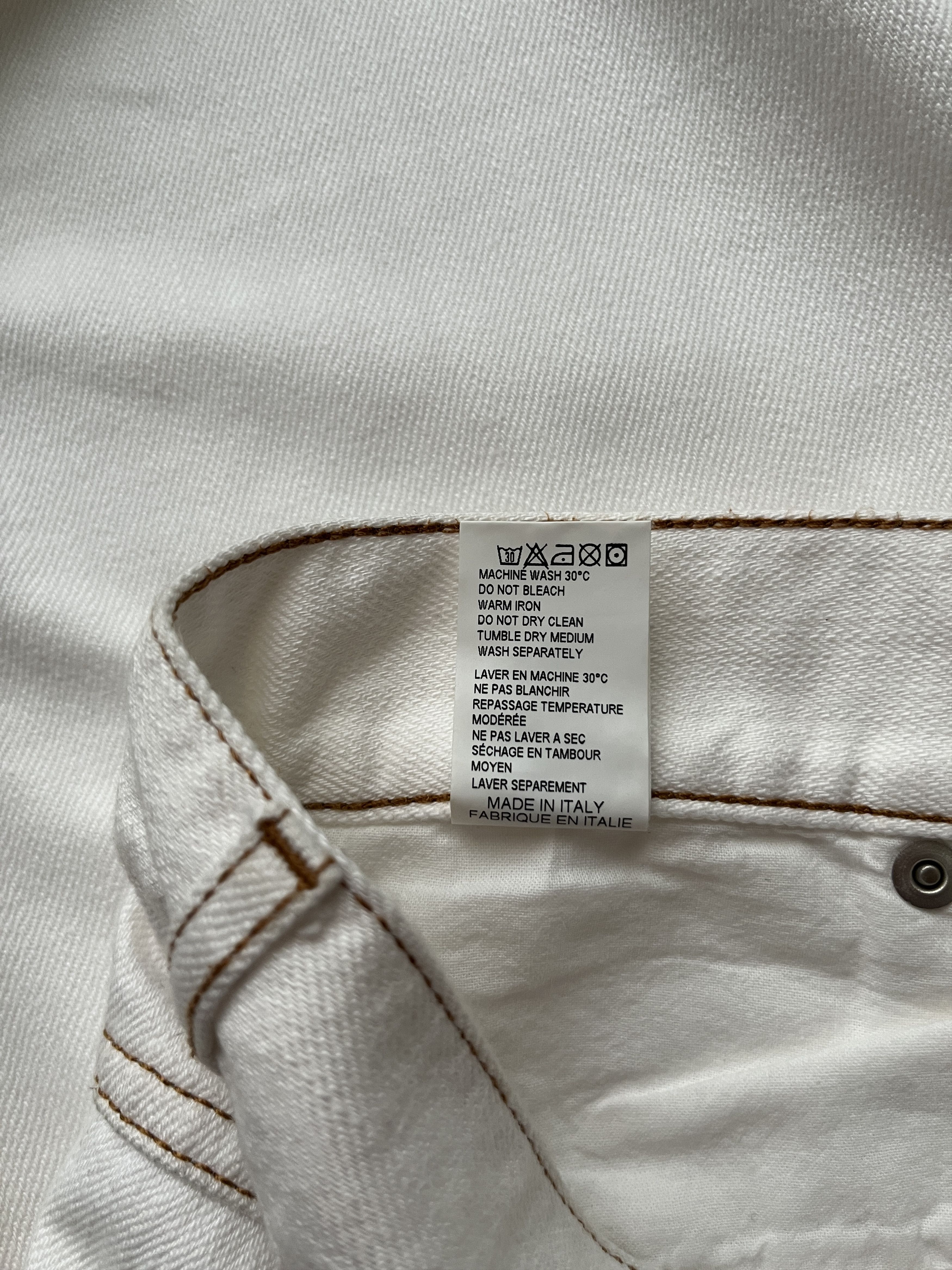 Joseph ⚡️QUICK SALE⚡️Joseph White Denim Jeans Pants Size 26" / US 2 / IT 38 - 5 Thumbnail
