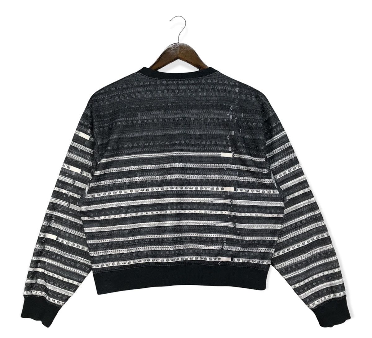 Jean Paul Gaultier Jean Paul Gautier Tape Overprint Sweatshirt Size US M / EU 48-50 / 2 - 4 Thumbnail