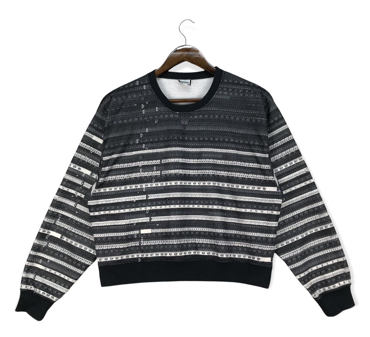 Jean Paul Gaultier Jean Paul Gautier Tape Overprint Sweatshirt Size US M / EU 48-50 / 2 - 1 Thumbnail