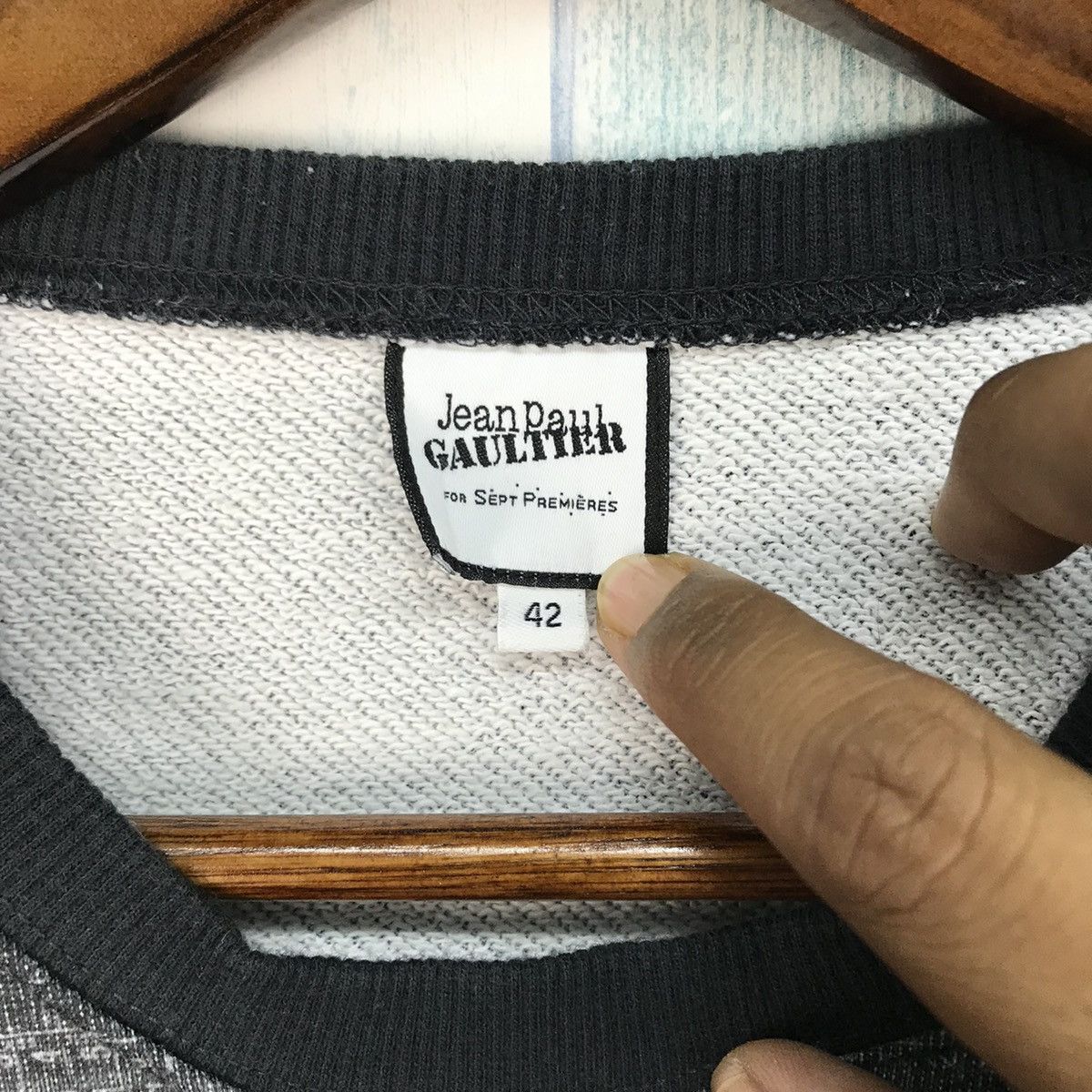 Jean Paul Gaultier Jean Paul Gautier Tape Overprint Sweatshirt Size US M / EU 48-50 / 2 - 5 Thumbnail