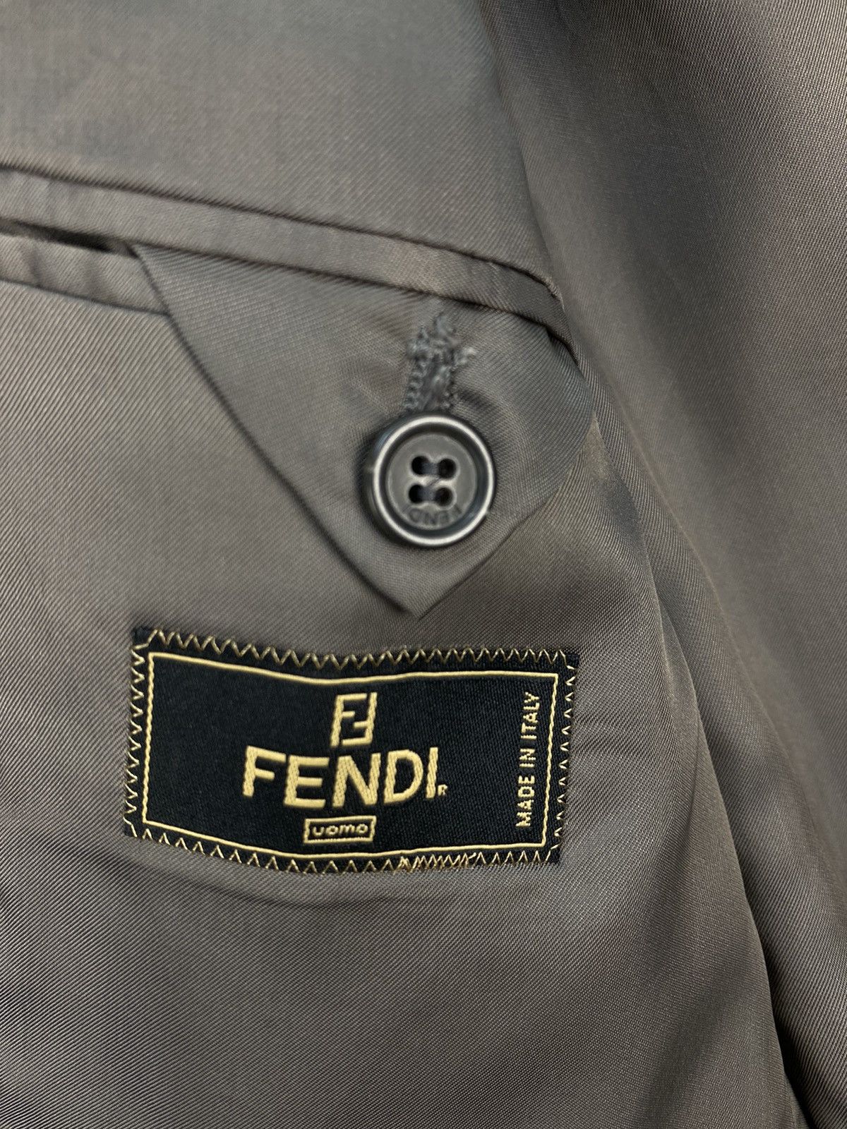 Fendi Fendi Men’s Grey Wool Blazer Size US L / EU 52-54 / 3 - 7 Thumbnail
