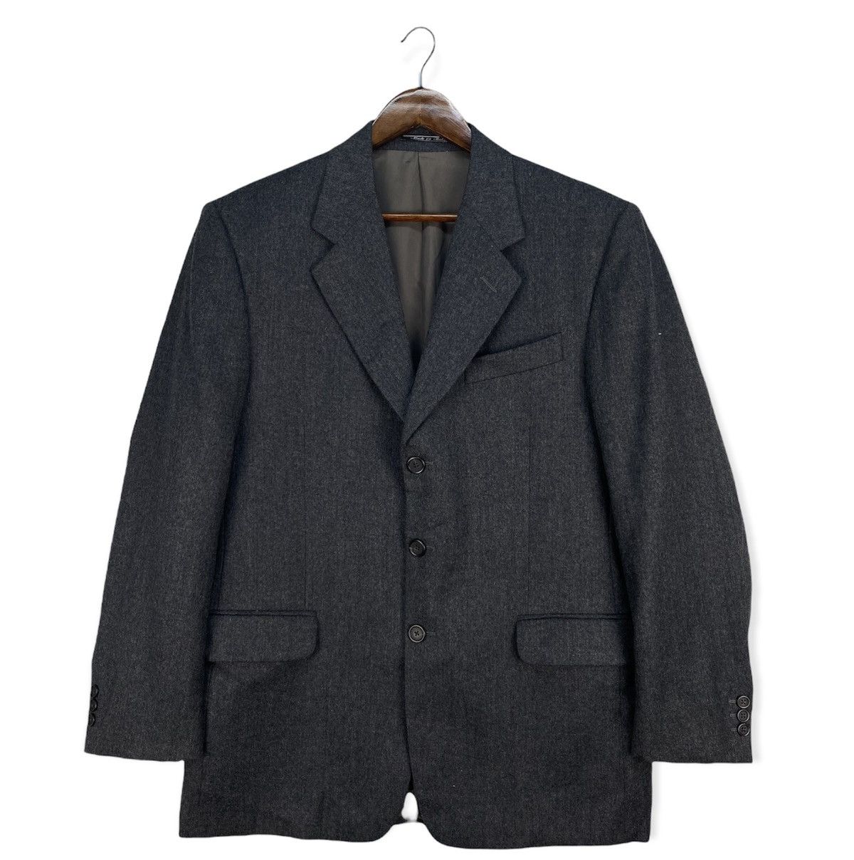 Fendi Fendi Men’s Grey Wool Blazer Size US L / EU 52-54 / 3 - 2 Thumbnail
