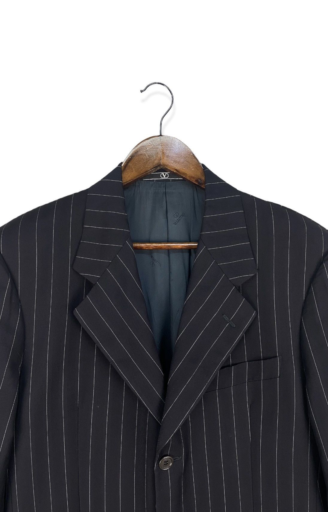 Valentino Valentino Stripe Jacket/Blazer Size 48R - 3 Thumbnail