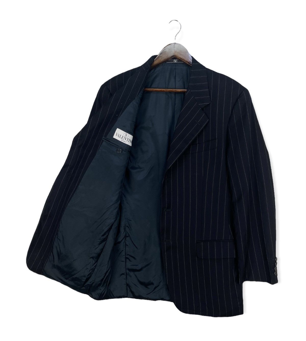 Valentino Valentino Stripe Jacket/Blazer Size 48R - 2 Thumbnail