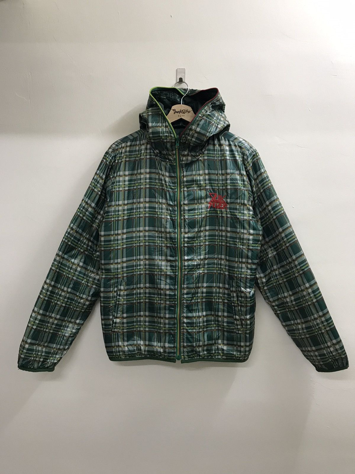 Vintage Quiksilver Puffer Jacket Hoodie Bob Marley Style