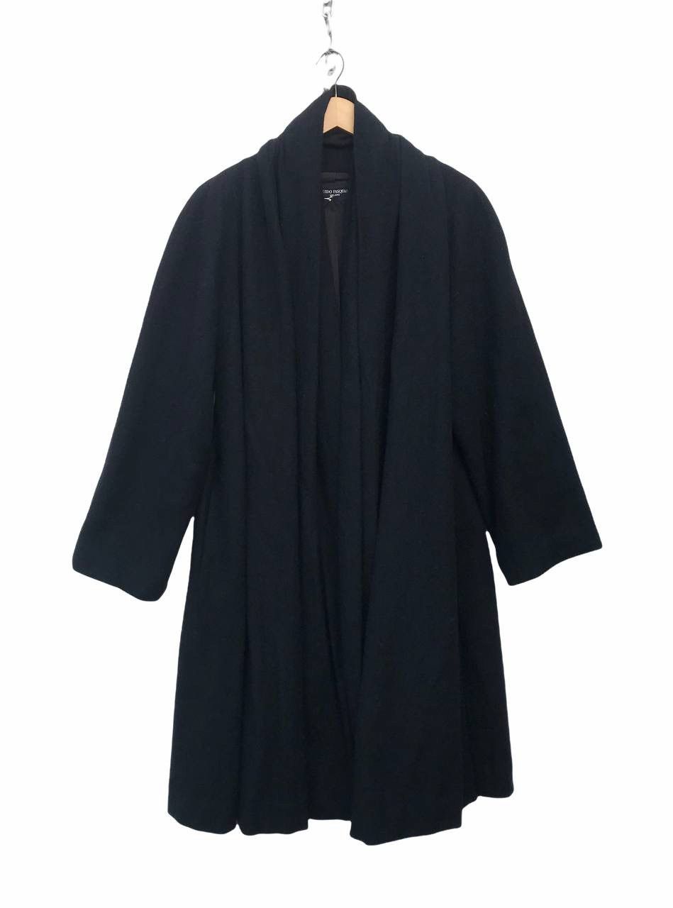 Designer Guido Pasquali Milano Black Cape Coat Size US L / EU 52-54 / 3 - 2 Thumbnail