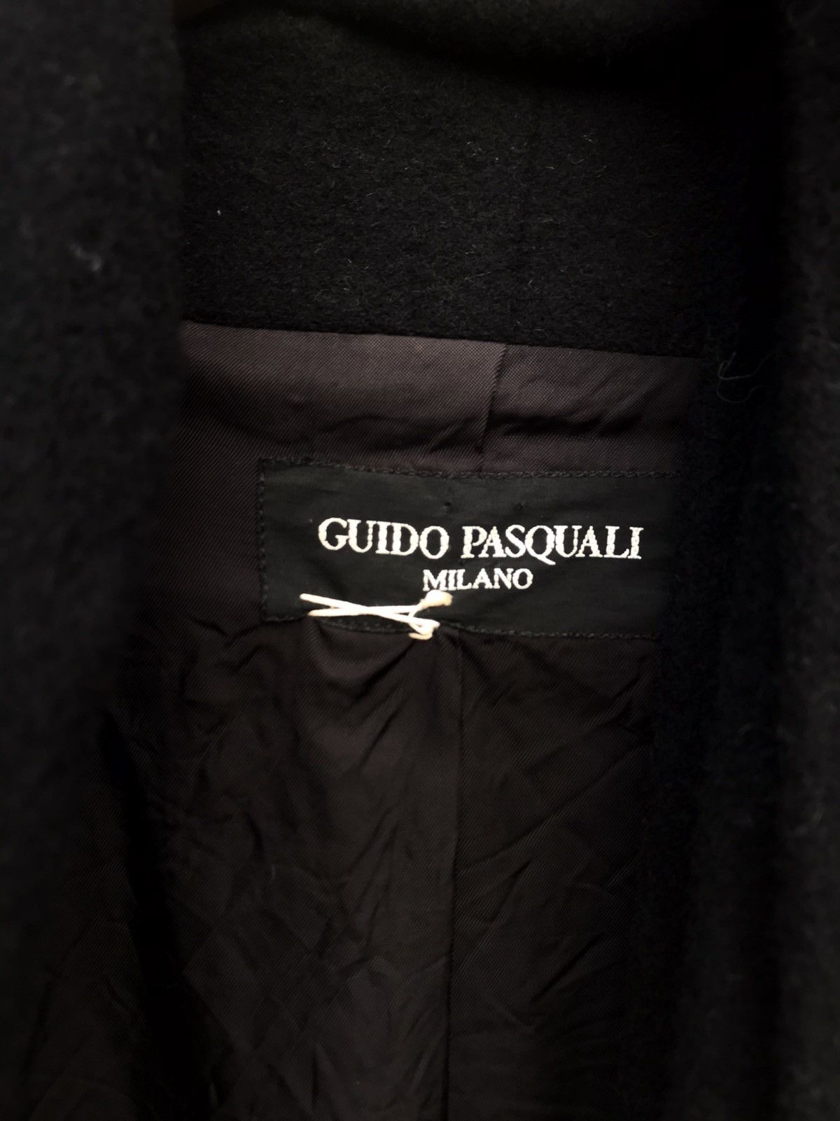 Designer Guido Pasquali Milano Black Cape Coat Size US L / EU 52-54 / 3 - 3 Thumbnail