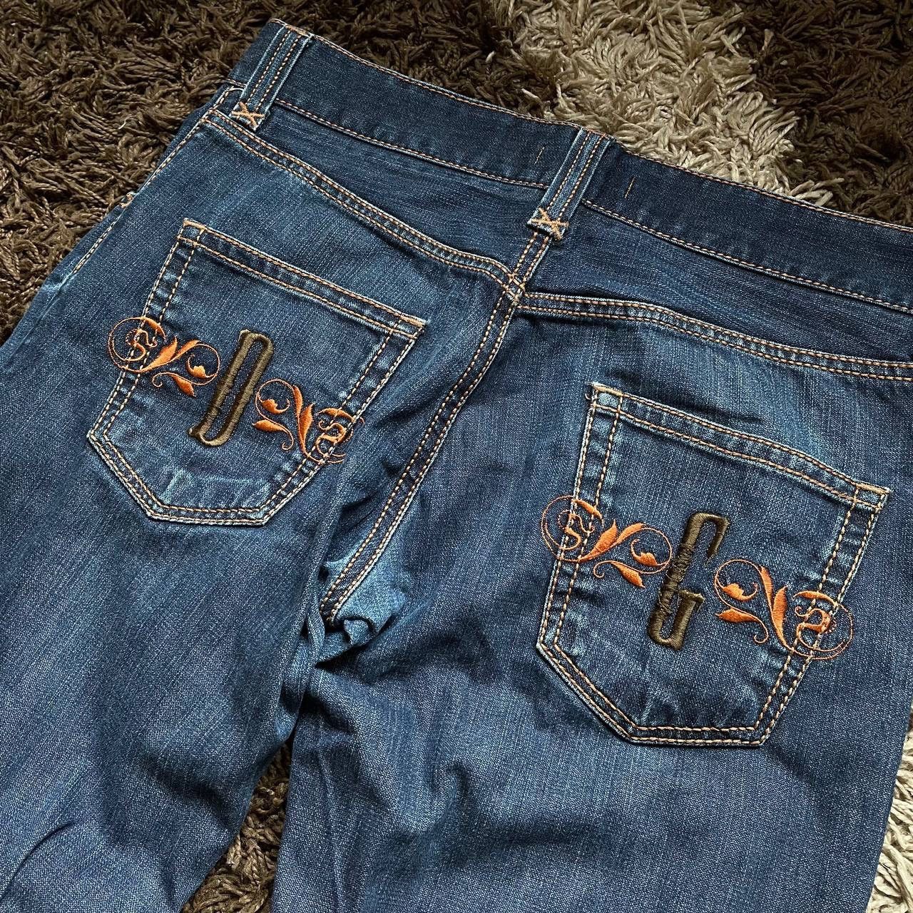 Dolce & Gabbana × Vintage Vintage Dolce Gabbana Japan Style Logo Flared Denim Jeans Size US 33 - 3 Thumbnail