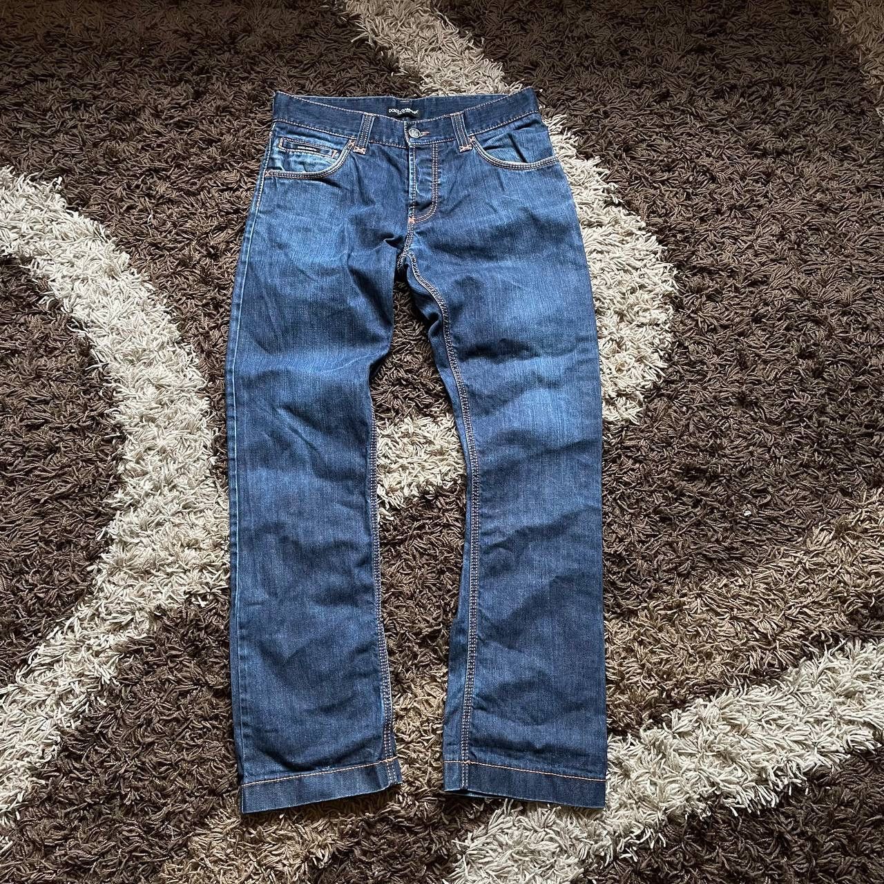 Dolce & Gabbana × Vintage Vintage Dolce Gabbana Japan Style Logo Flared Denim Jeans Size US 33 - 2 Thumbnail