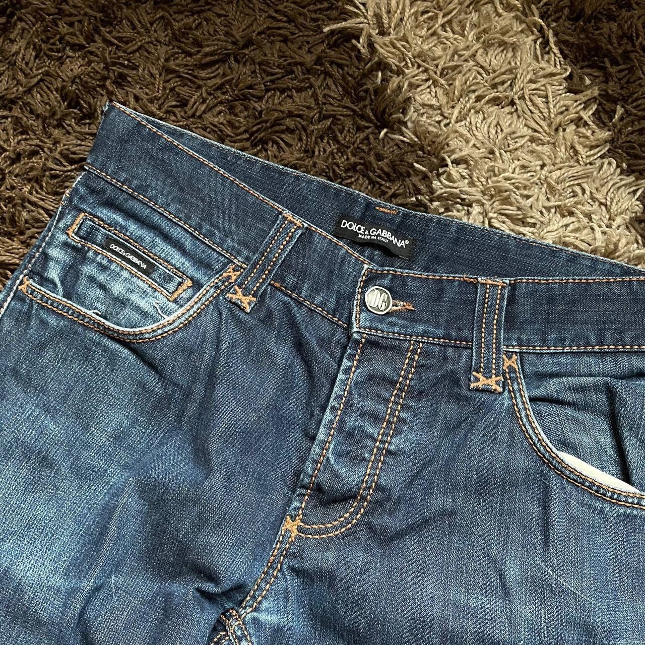 Dolce & Gabbana × Vintage Vintage Dolce Gabbana Japan Style Logo Flared Denim Jeans Size US 33 - 5 Thumbnail
