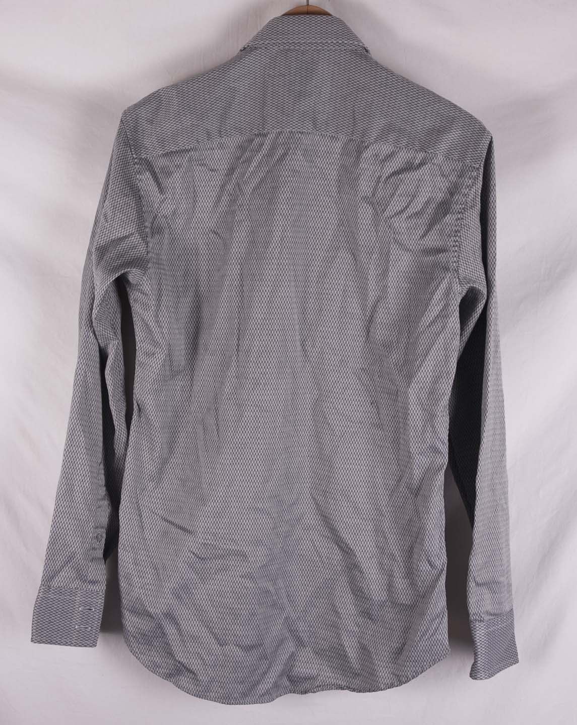 Kenzo ** Kenzo Shirt Gray Slim Fit Size 15/38 Size 38R - 6 Thumbnail