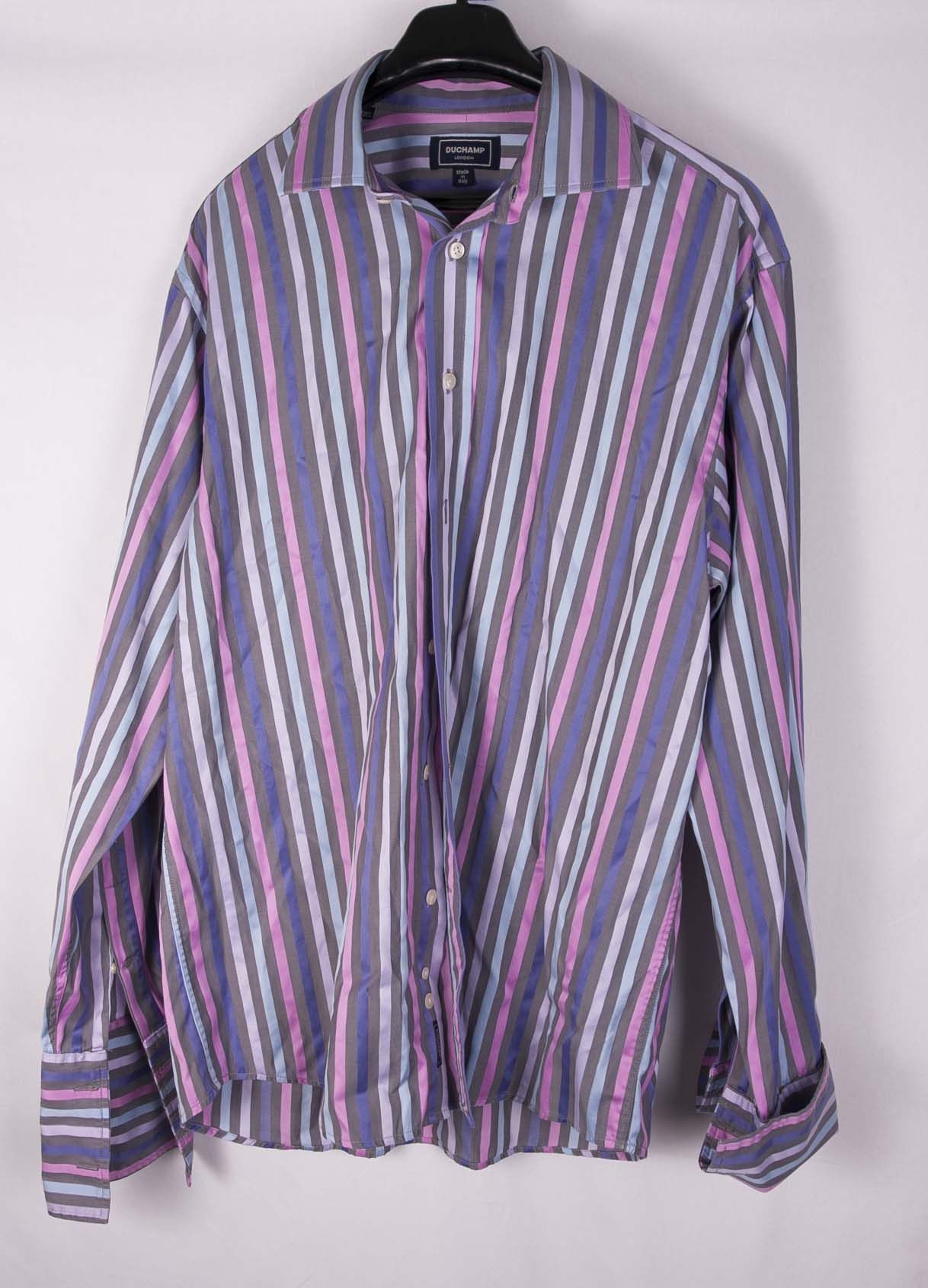 Duchamp London Duchamp London Shirt Stripe French Cuff Size 16.5 Size 42R - 3 Thumbnail