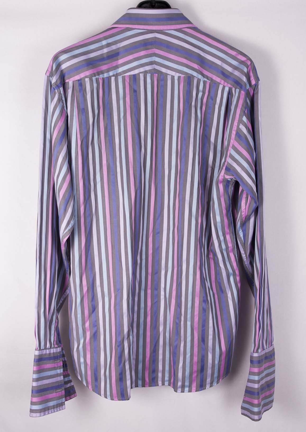 Duchamp London Duchamp London Shirt Stripe French Cuff Size 16.5 Size 42R - 4 Thumbnail