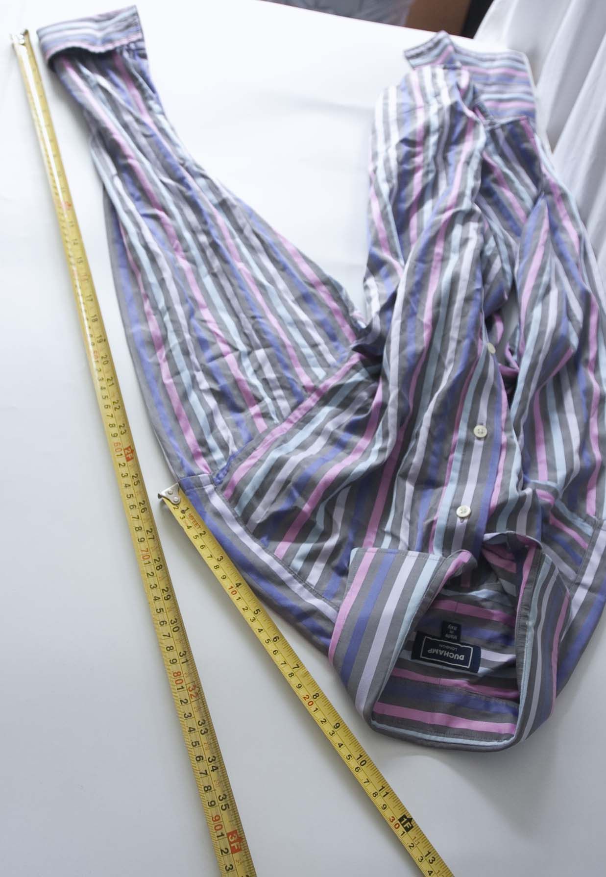 Duchamp London Duchamp London Shirt Stripe French Cuff Size 16.5 Size 42R - 5 Thumbnail