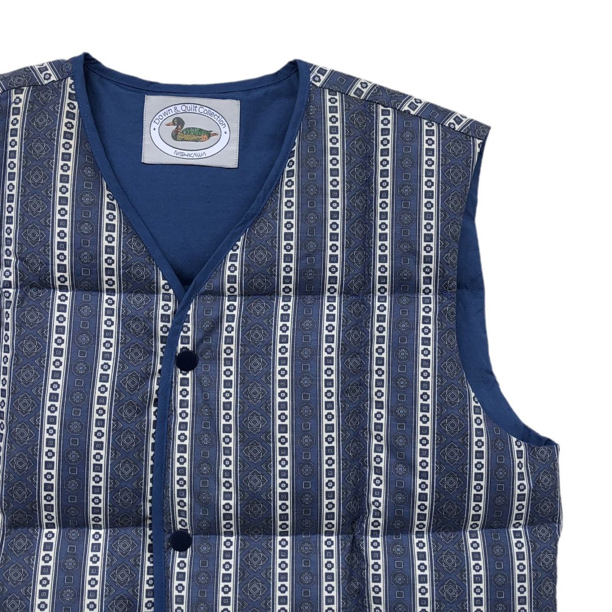 Japanese Brand Nishikawa Down And Quilted Collection Vest Jacket Size US L / EU 52-54 / 3 - 6 Thumbnail
