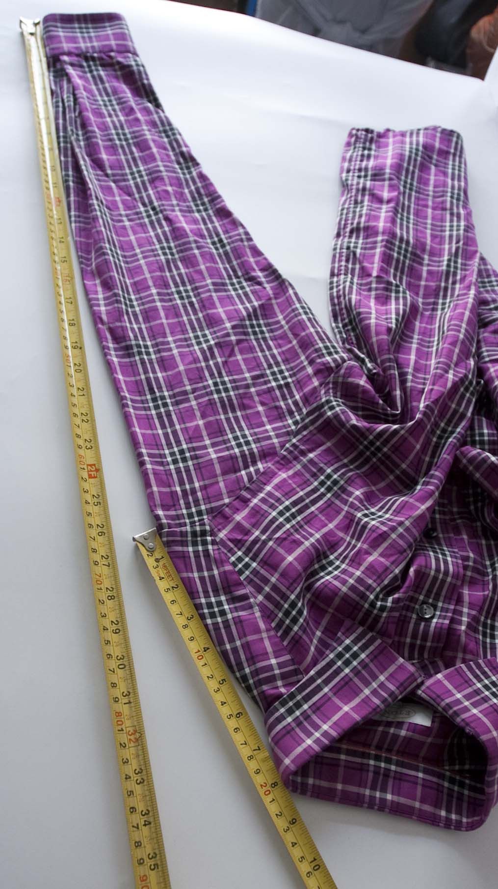 Eton Eton Shirt Purple Plaid Size 16.5 / 42 Size 42R - 2 Thumbnail