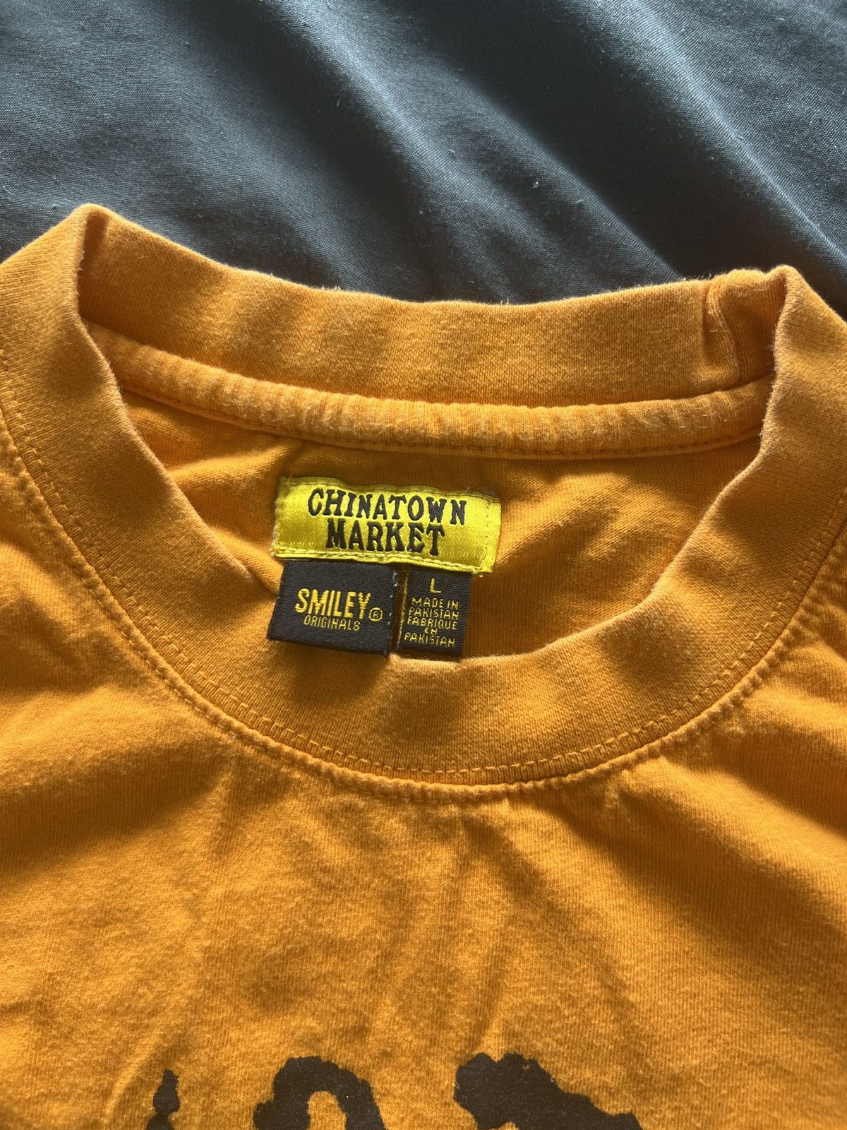 Other 🔥 Chinatown Market Orange Smiley T-Shirt Size US L / EU 52-54 / 3 - 3 Thumbnail