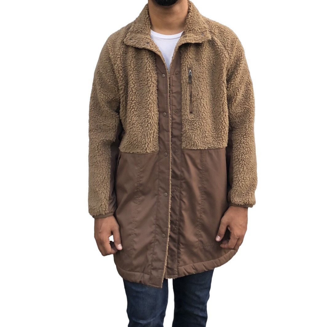 Japanese Brand FieldCore Fleece Botton Snap Long Coat / Jacket Size US L / EU 52-54 / 3 - 2 Thumbnail