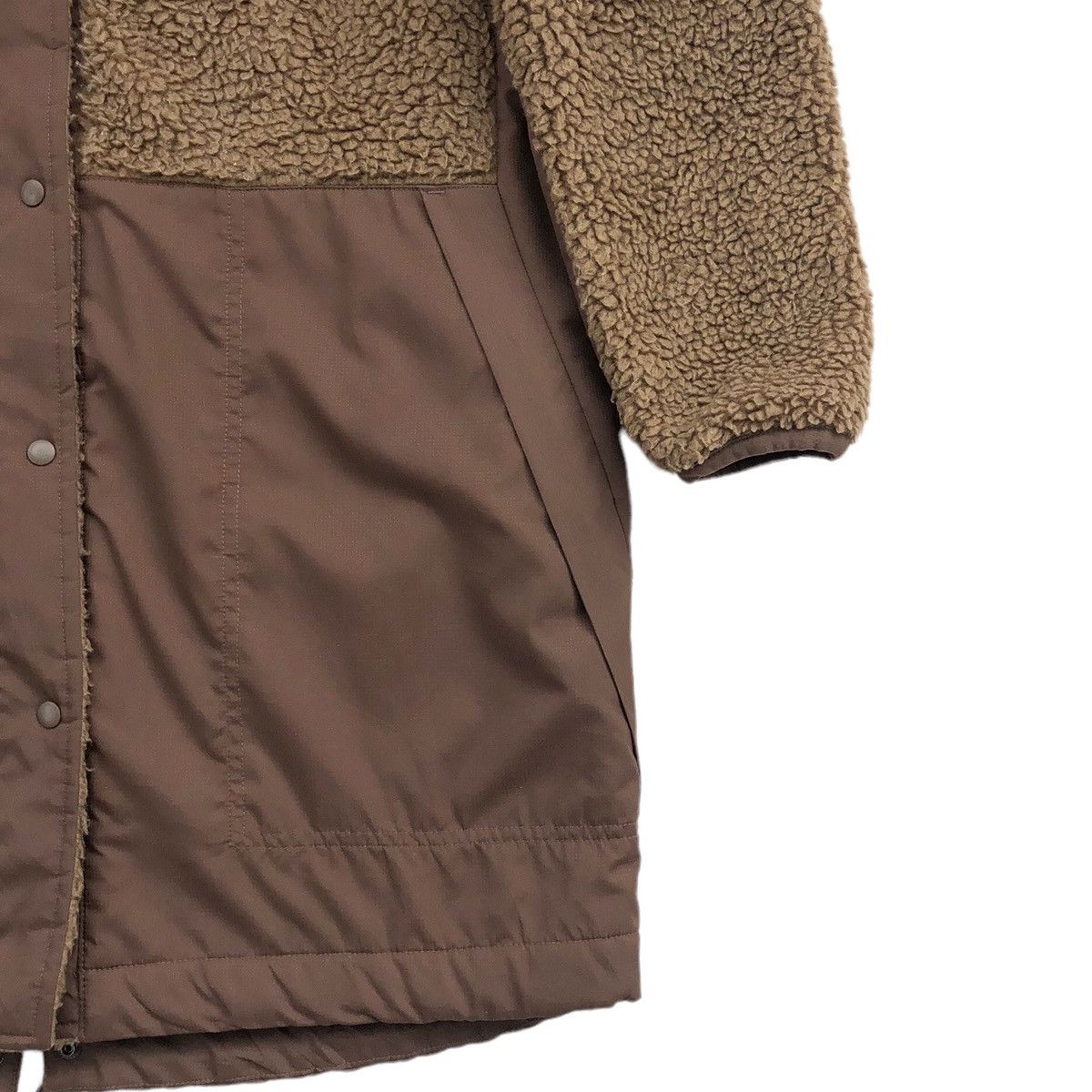 Japanese Brand FieldCore Fleece Botton Snap Long Coat / Jacket Size US L / EU 52-54 / 3 - 8 Thumbnail