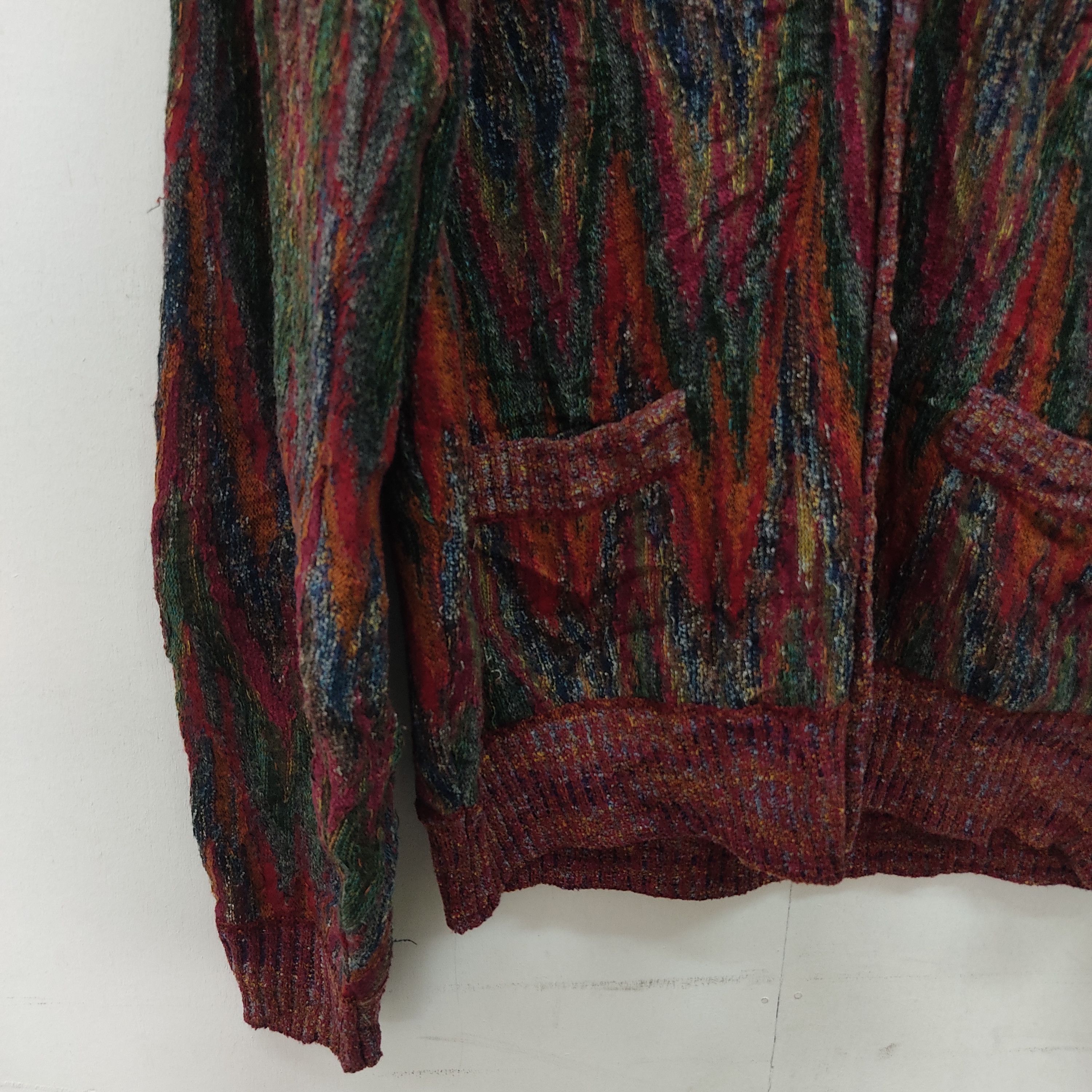 Japanese Brand Mb Marbel Colourfull Cardigan Knitwear Size US M / EU 48-50 / 2 - 7 Thumbnail