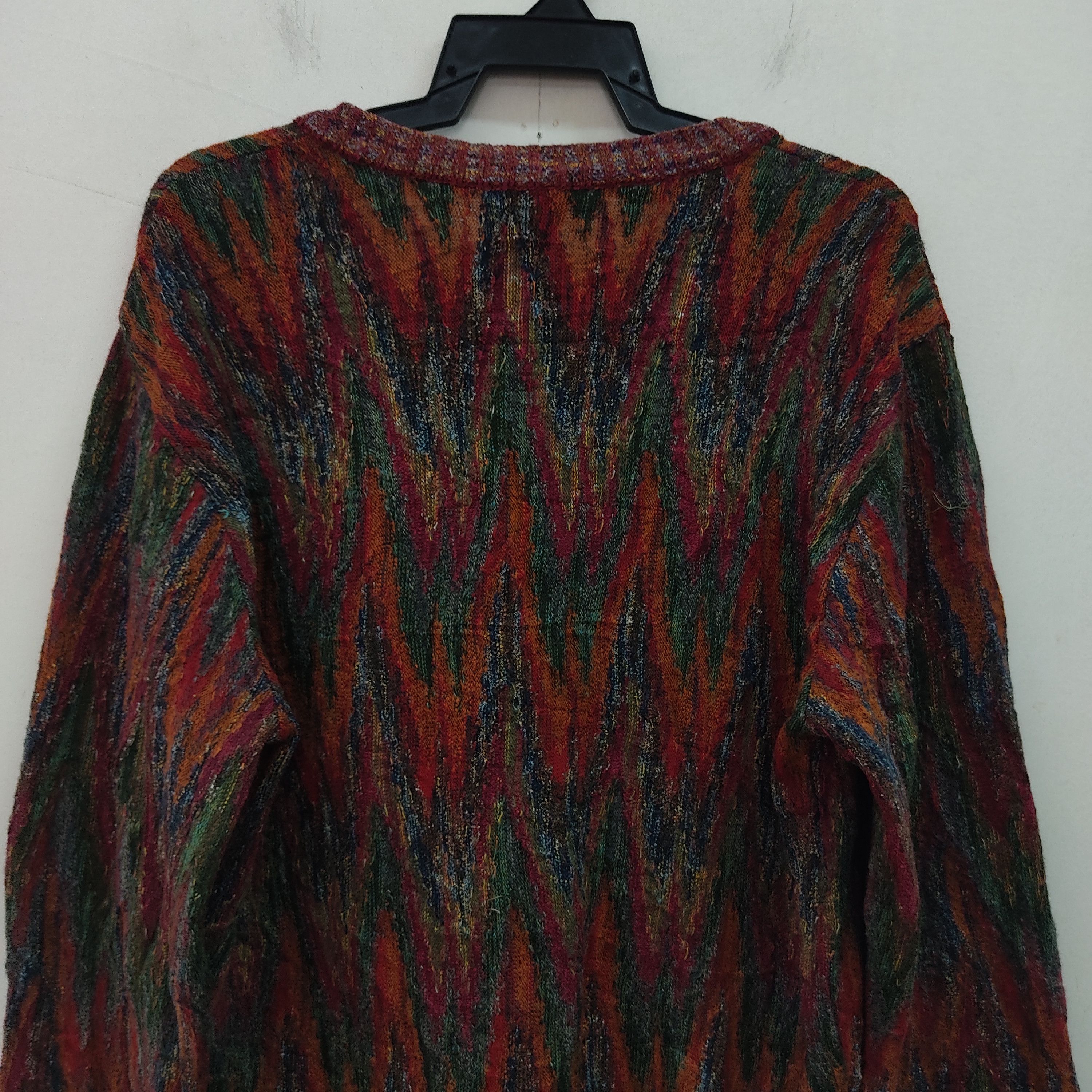 Japanese Brand Mb Marbel Colourfull Cardigan Knitwear Size US M / EU 48-50 / 2 - 12 Thumbnail