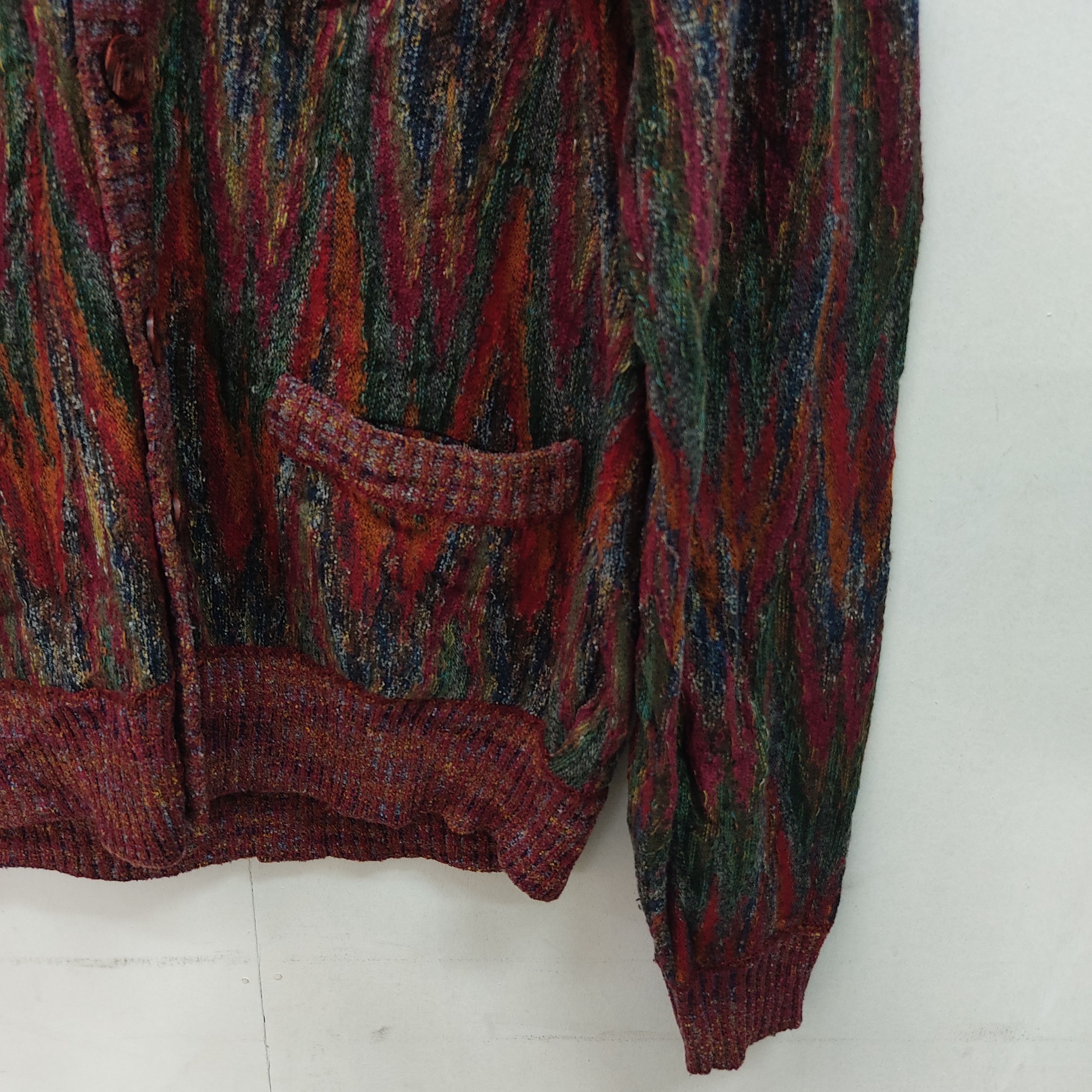 Japanese Brand Mb Marbel Colourfull Cardigan Knitwear Size US M / EU 48-50 / 2 - 8 Thumbnail