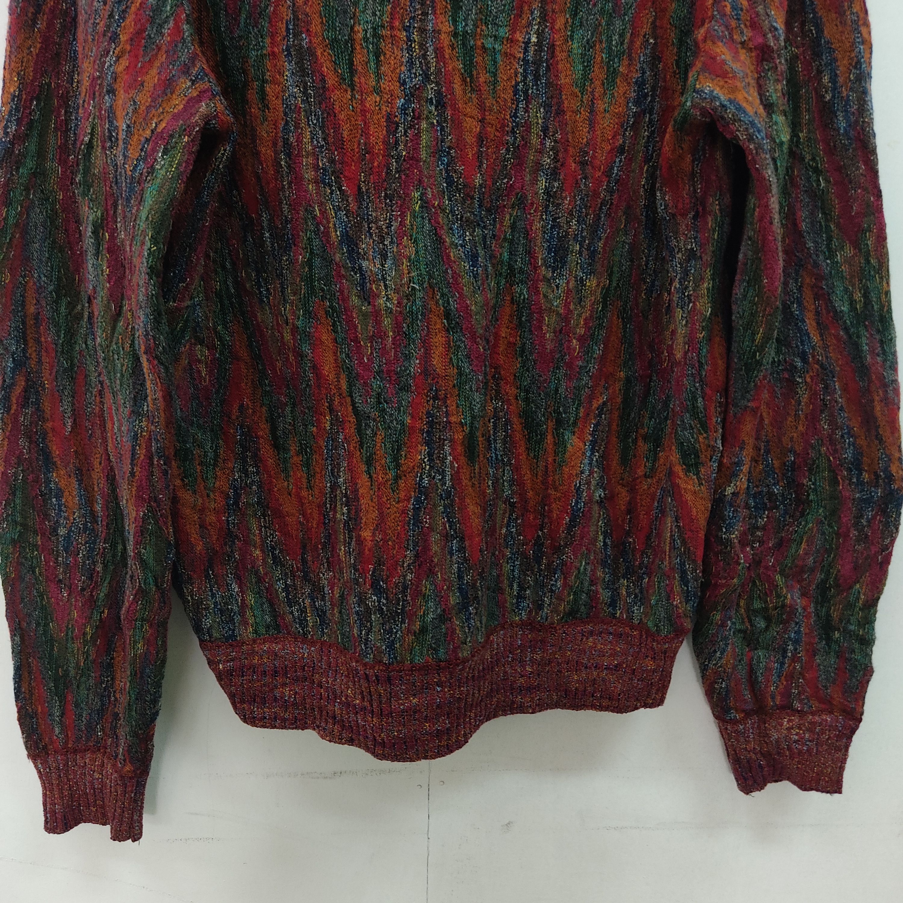 Japanese Brand Mb Marbel Colourfull Cardigan Knitwear Size US M / EU 48-50 / 2 - 13 Thumbnail