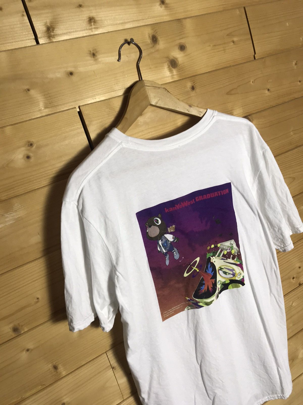 image of Kanye West x Takashi Murakami T-Shirt in White, Men's (Size Medium)