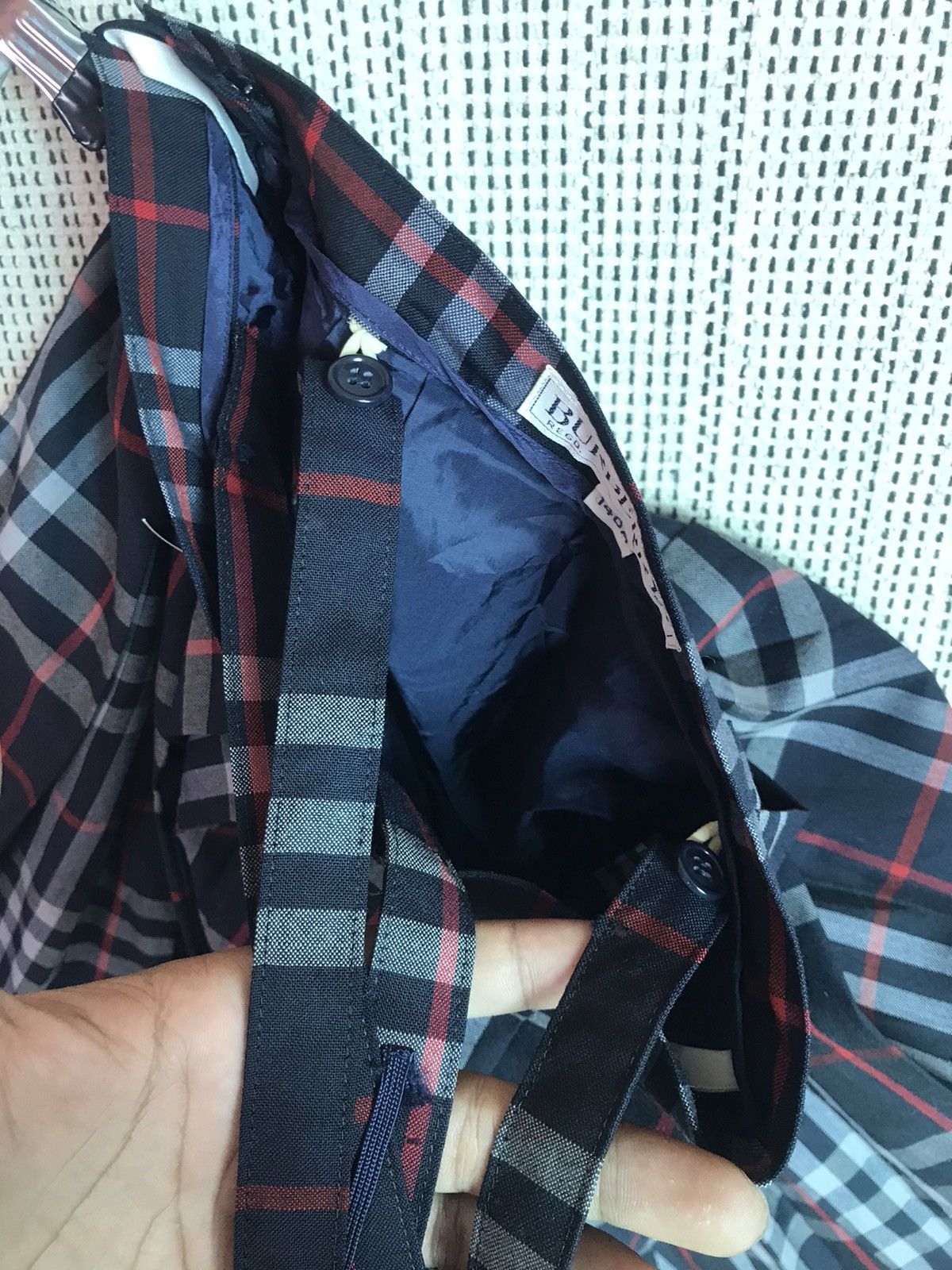 Burberry × Vintage ‼️VINTAGE BURBERRY NOVA CHECK WOOL MINI SKIRT VERY RARE‼️ Size 24" / US 00 / IT 34 - 5 Thumbnail