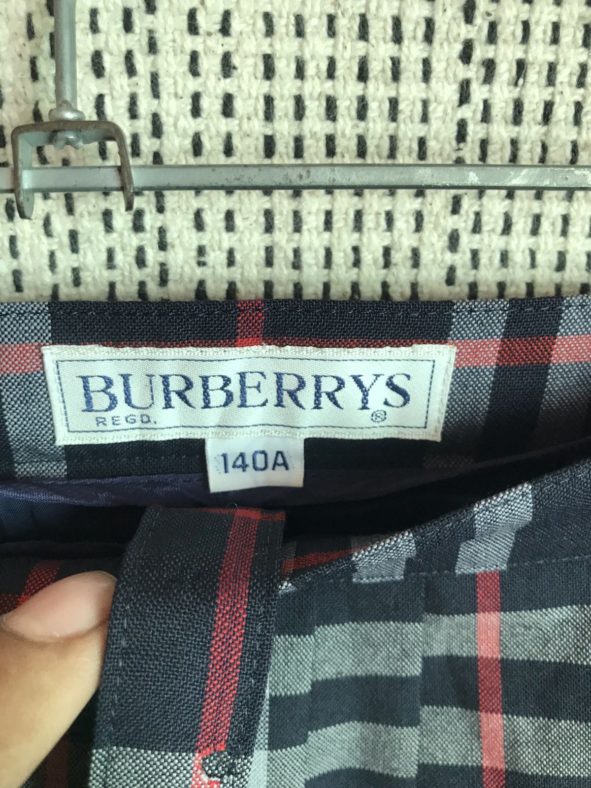 Burberry × Vintage ‼️VINTAGE BURBERRY NOVA CHECK WOOL MINI SKIRT VERY RARE‼️ Size 24" / US 00 / IT 34 - 3 Thumbnail