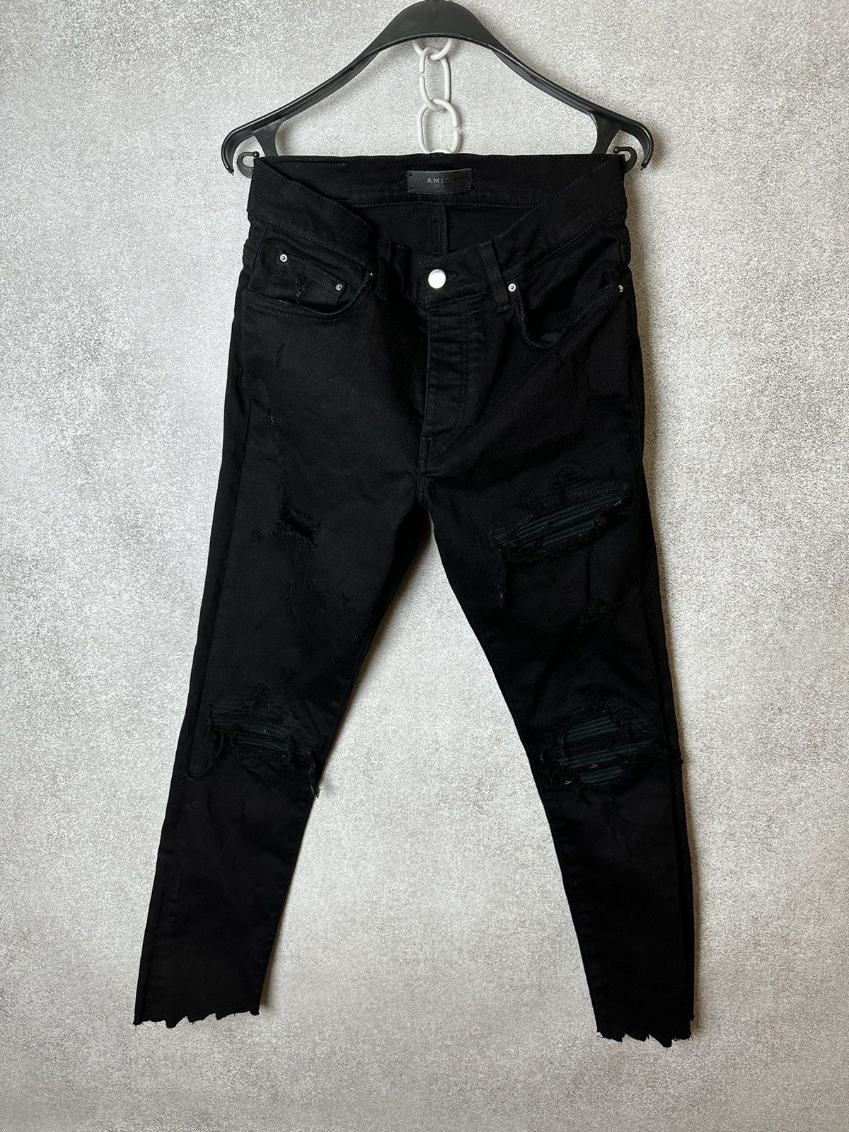 Amiri Amiri Mx1 leather Patch jeans Size US 30 / EU 46 - 1 Thumbnail