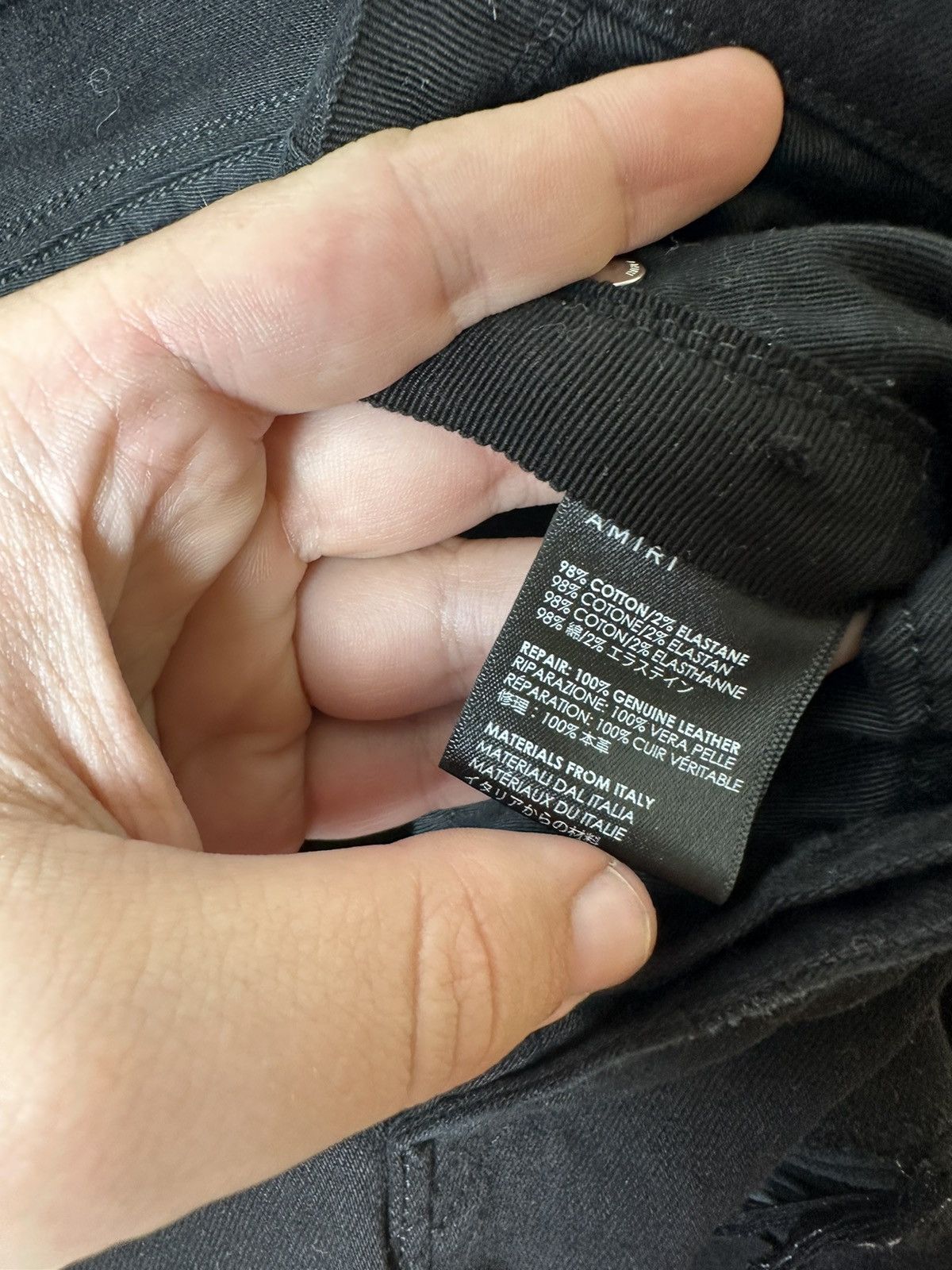 Amiri Amiri Mx1 leather Patch jeans Size US 30 / EU 46 - 8 Thumbnail