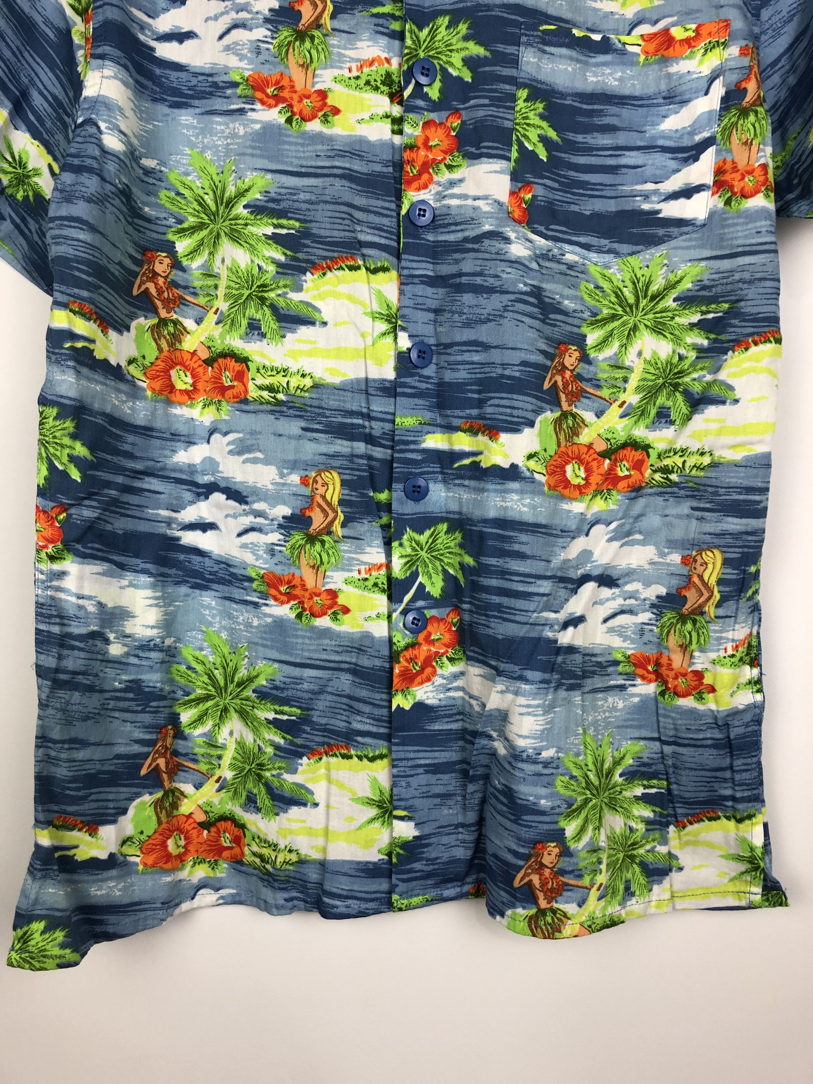 Dune London DUKE LONDON HAWAIIAN SHIRT GIRLS PURE COTTON M VINTAGE Size US M / EU 48-50 / 2 - 3 Thumbnail