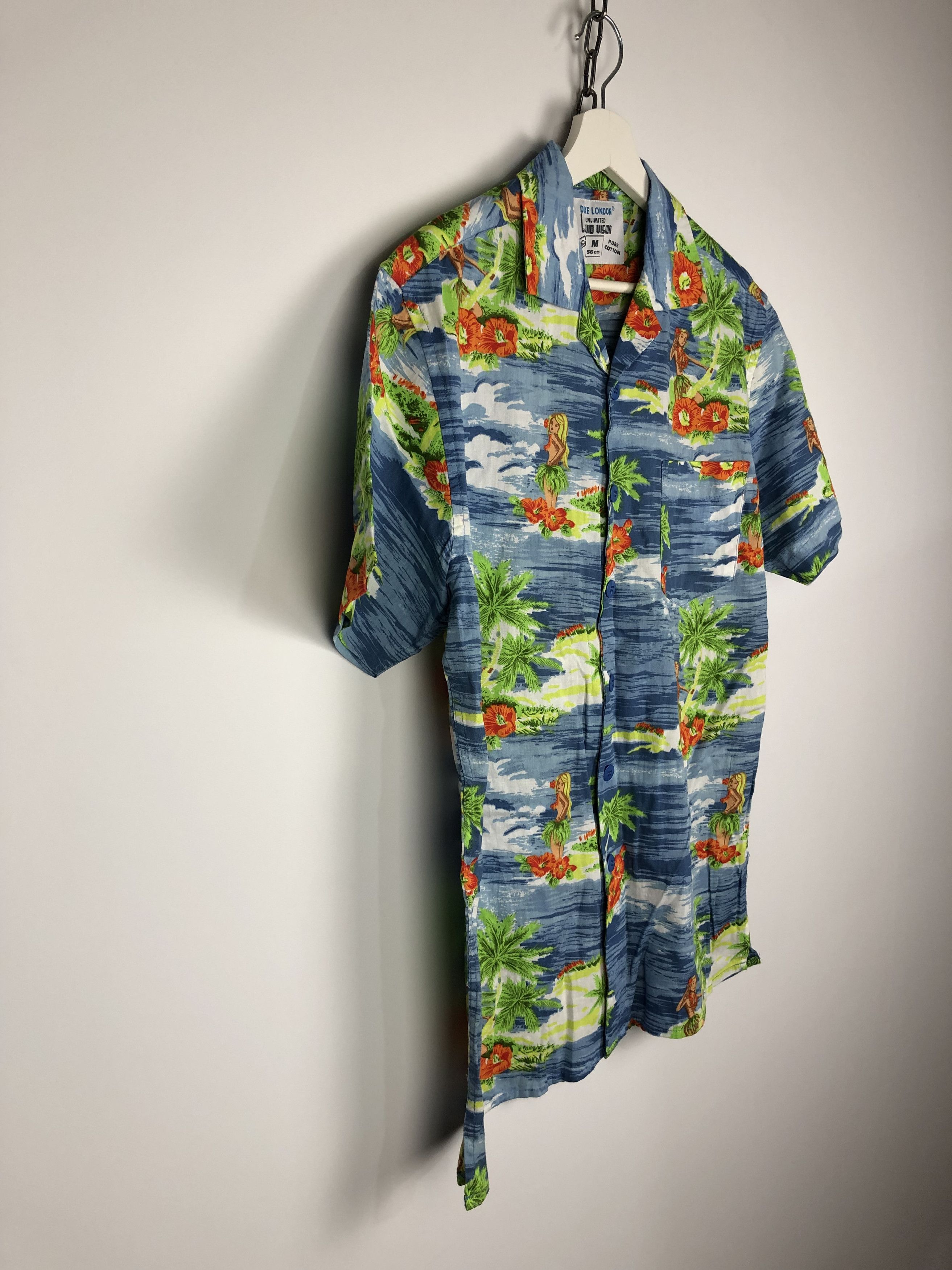 Dune London DUKE LONDON HAWAIIAN SHIRT GIRLS PURE COTTON M VINTAGE Size US M / EU 48-50 / 2 - 4 Thumbnail
