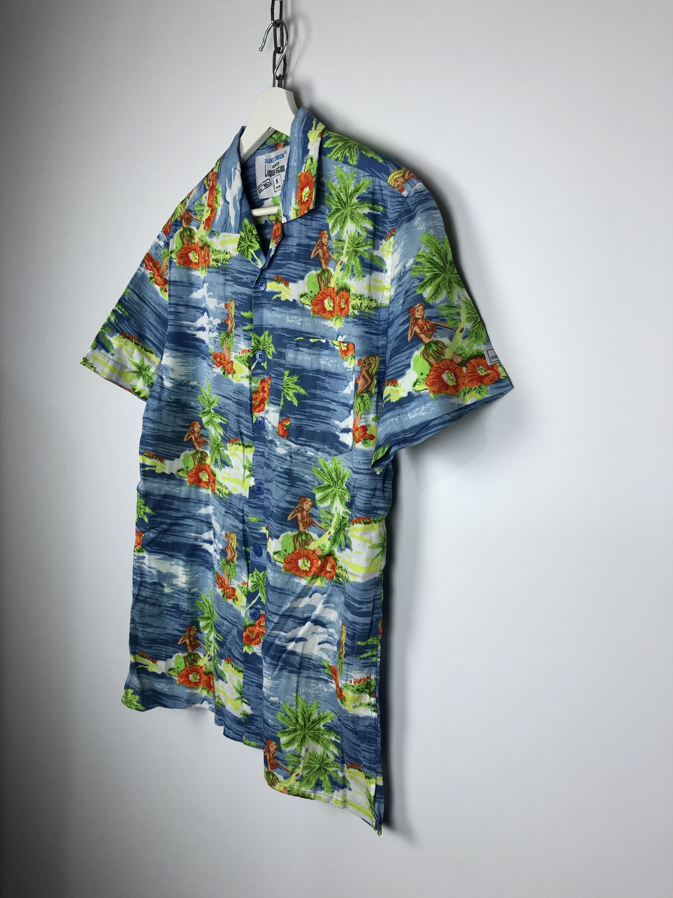 Dune London DUKE LONDON HAWAIIAN SHIRT GIRLS PURE COTTON M VINTAGE Size US M / EU 48-50 / 2 - 5 Thumbnail